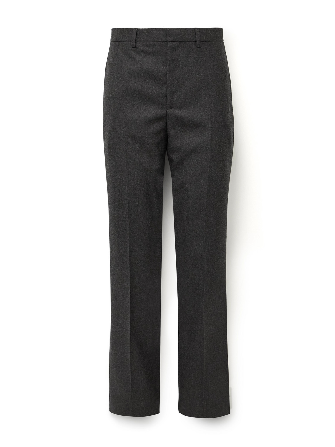 Slim-Fit Straight-Leg Wool-Twill Trousers