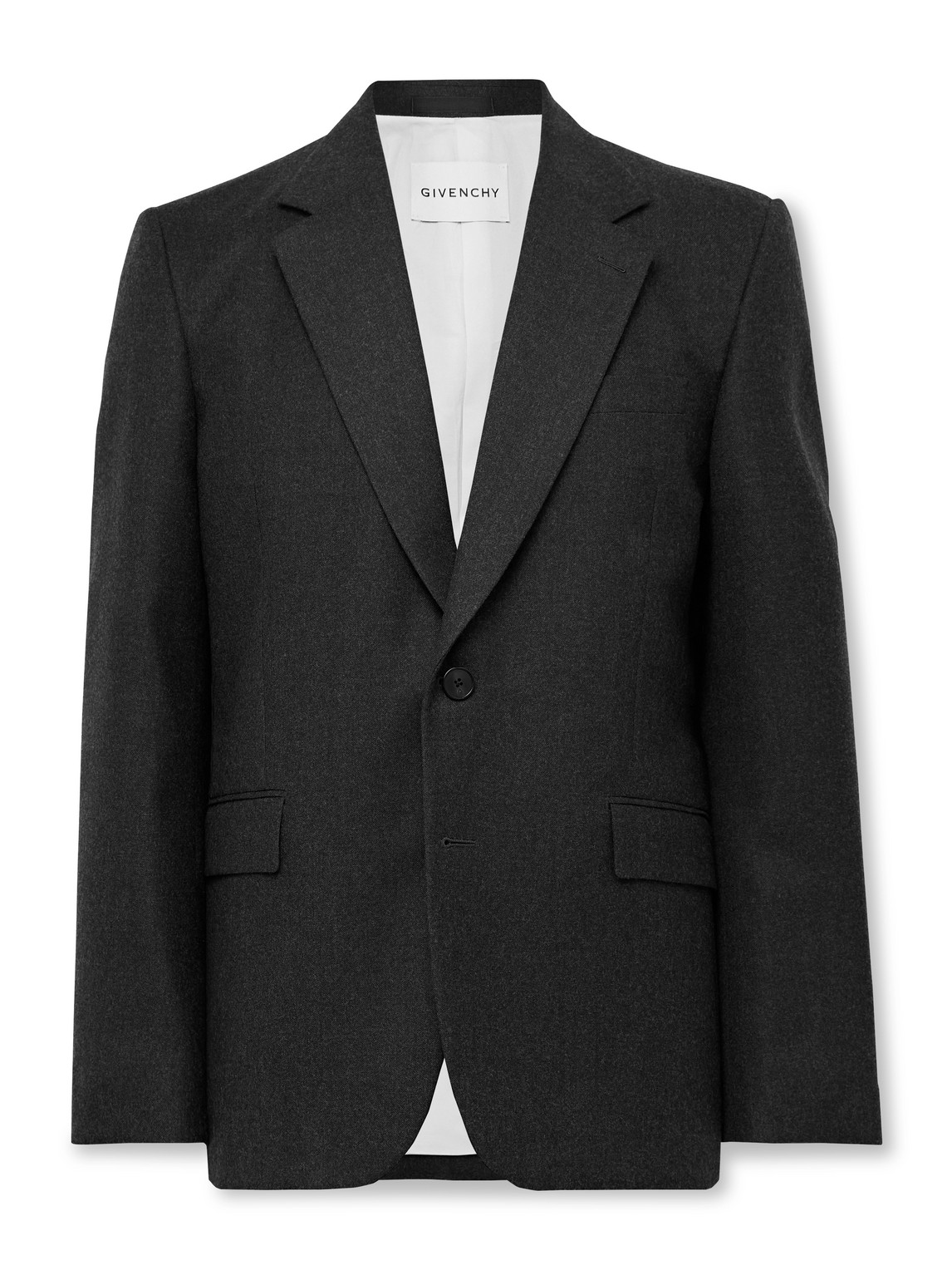 Givenchy Wool-twill Blazer In Gray