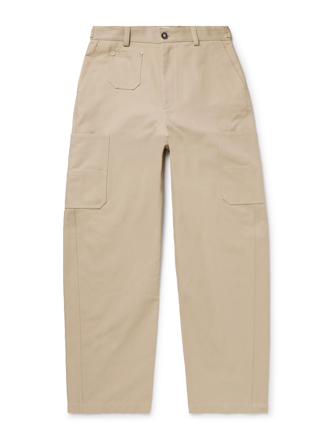 Givenchy Wide-leg Cotton-canvas Cargo Trousers In Neutral