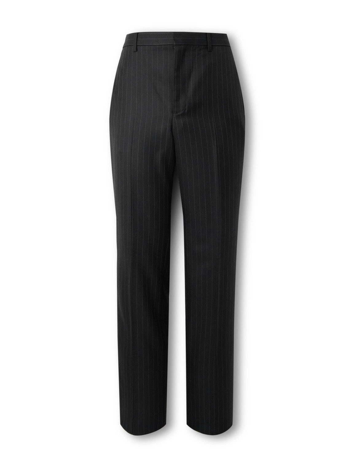 Givenchy Straight-leg Pinstriped Wool-twill Trousers In Black