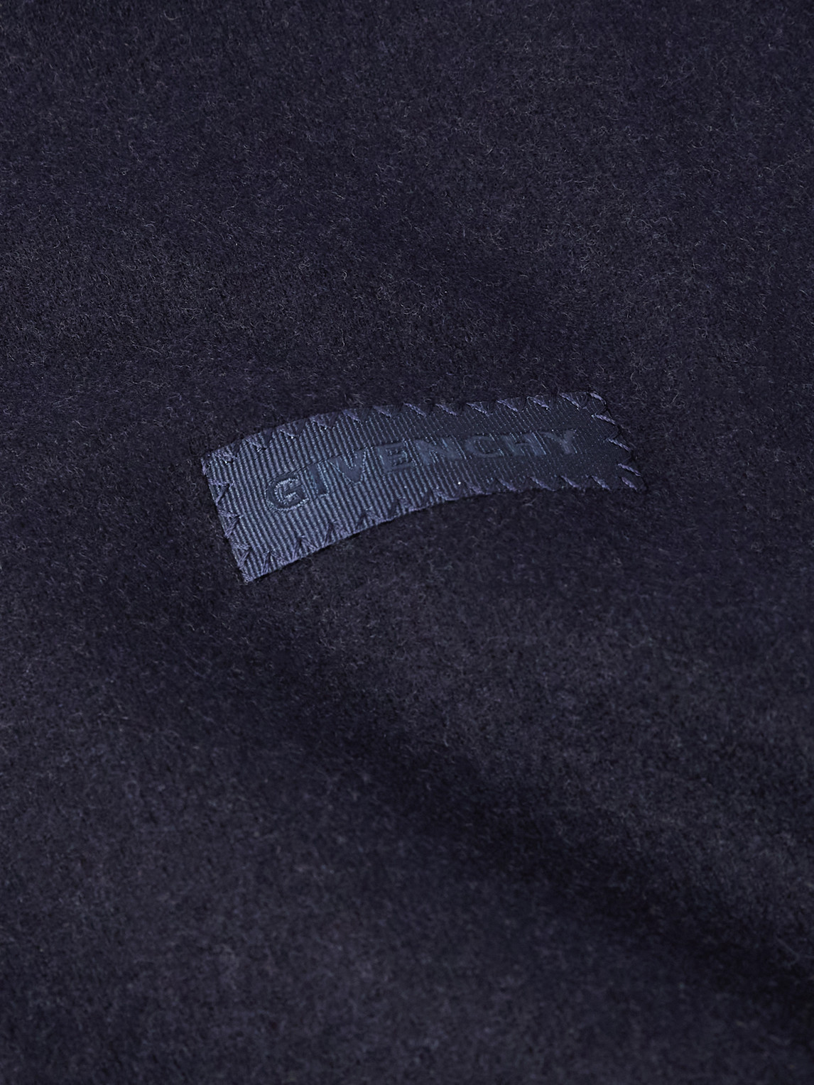 Givenchy Logo-appliquéd Wool-blend Track Jacket In Blue