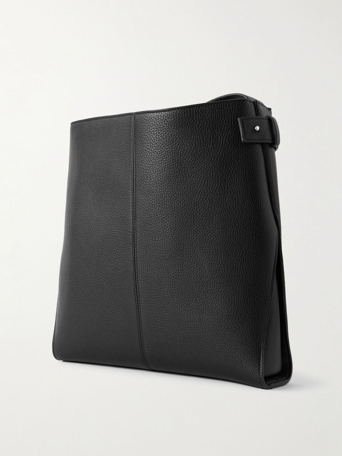 Givenchy Medium Full-grain Leather Messenger Bag In Black
