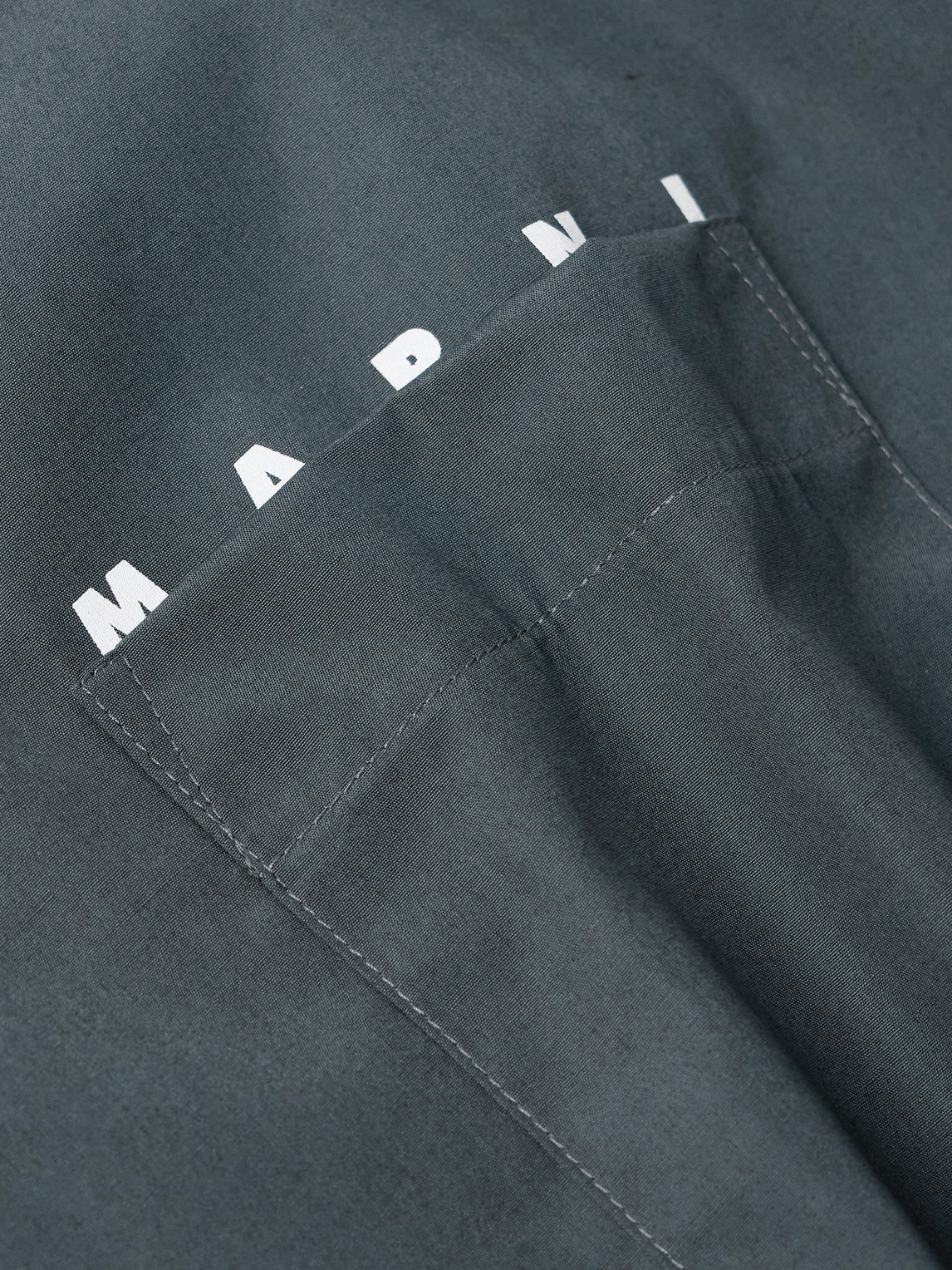 Marni Grey Graphite Solid Shirt In Multi