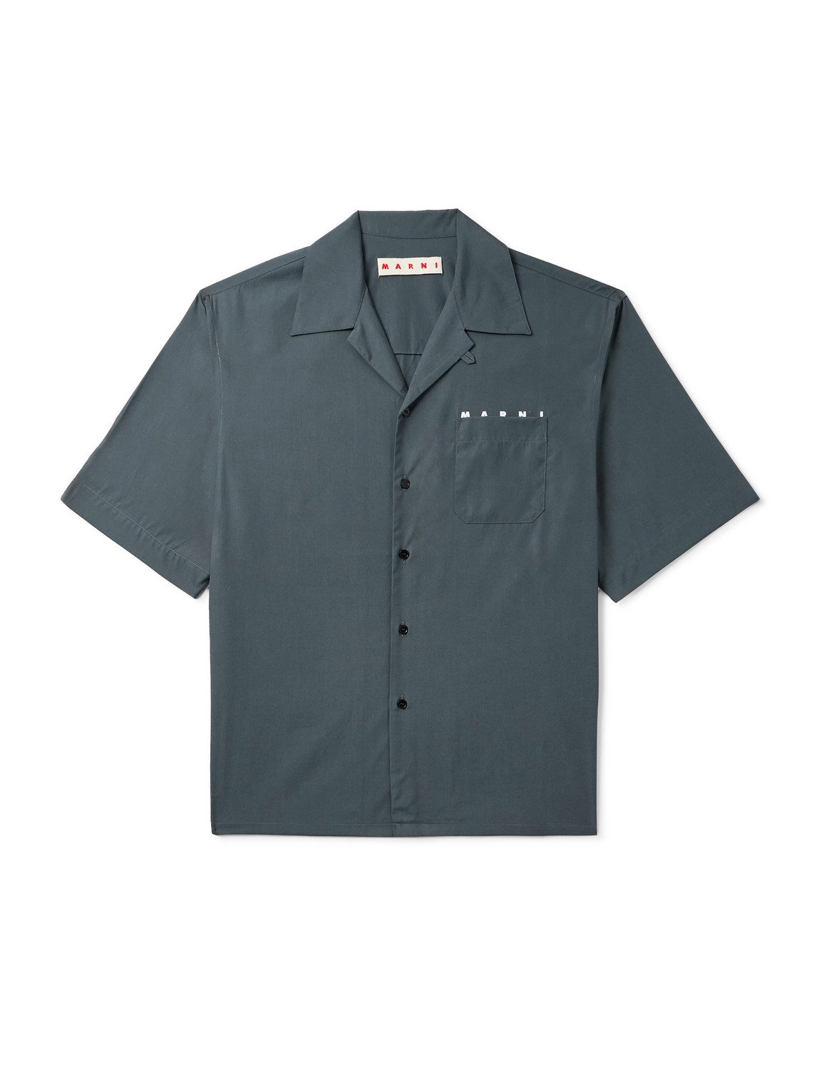 Marni Grey Graphite Solid Shirt In Multi