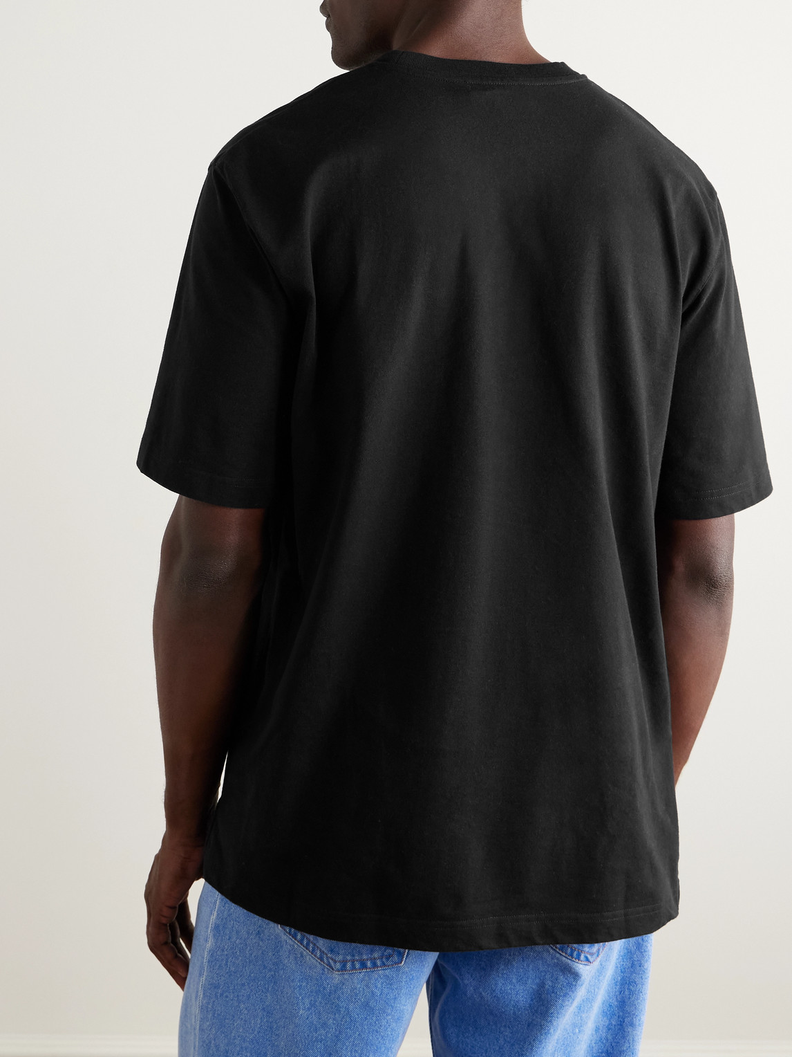 Marni Plain Jersey T-shirt In Black
