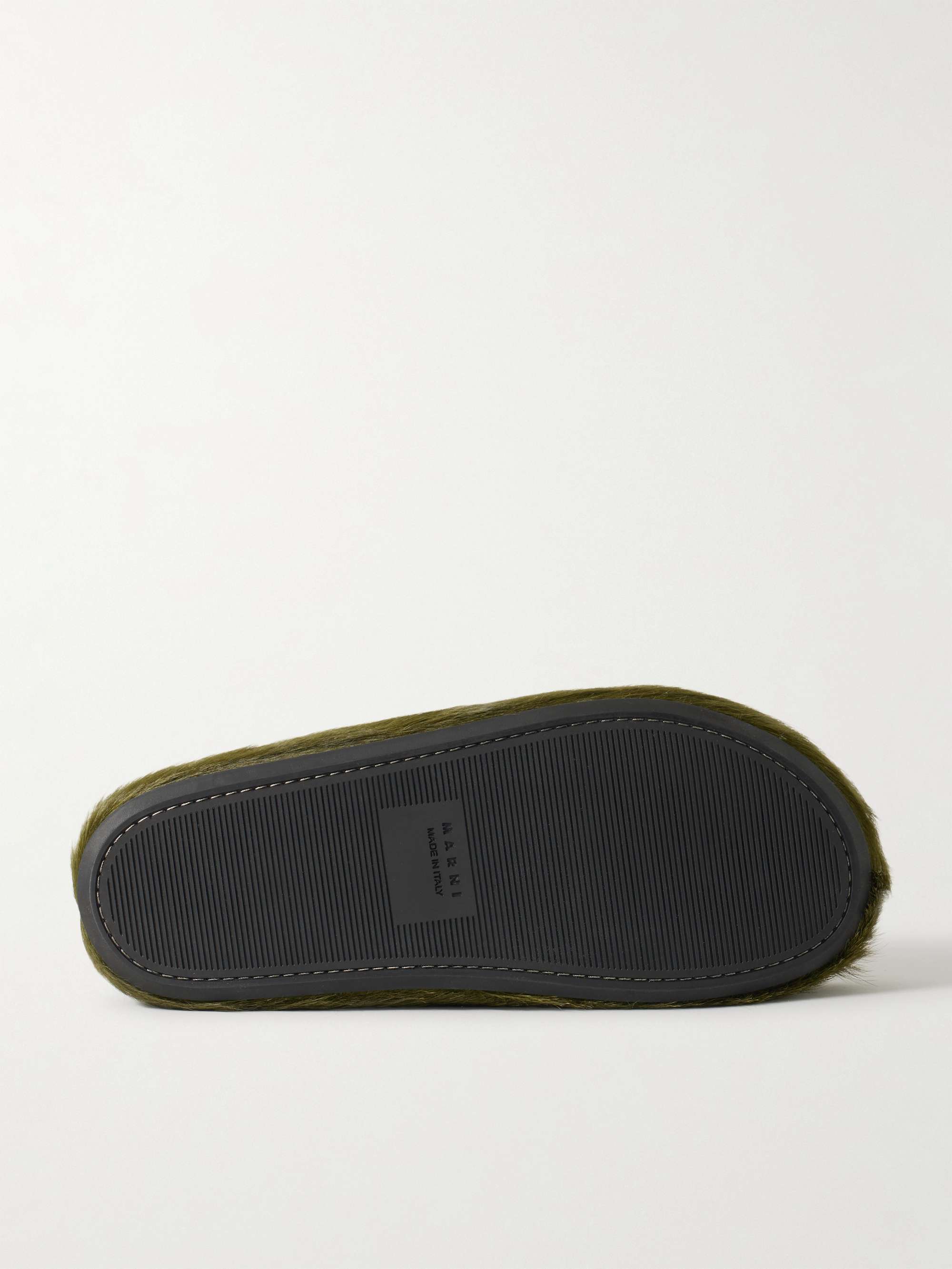 MARNI Fussbett Calf Hair Slippers