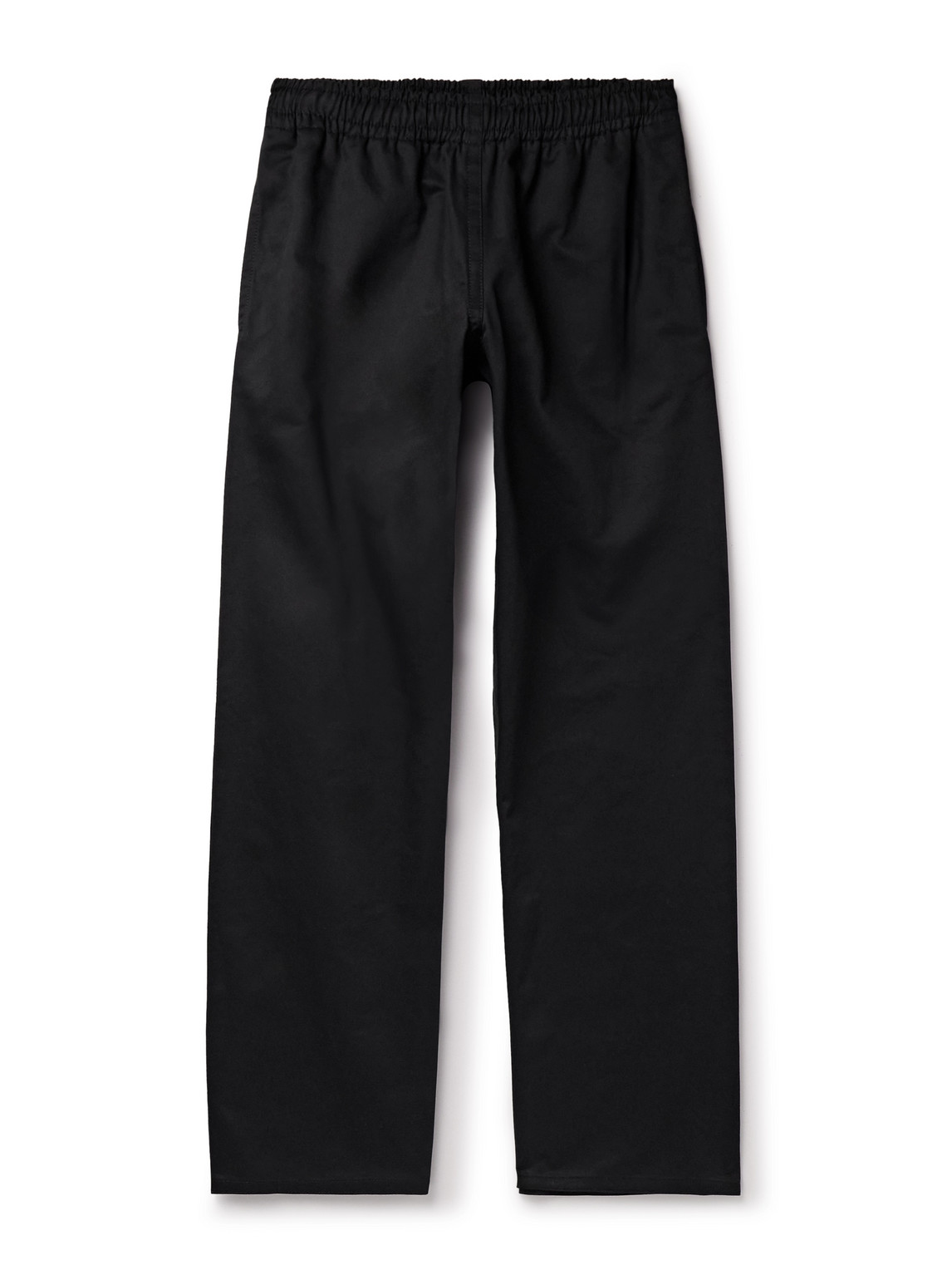 Marni Straight-leg Cotton-gabardine Trousers In Black