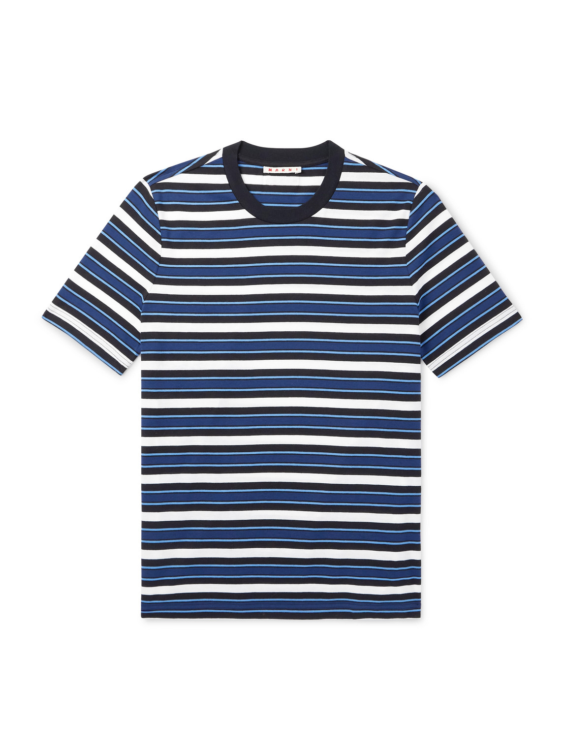 Marni Striped Cotton-jersey T-shirt