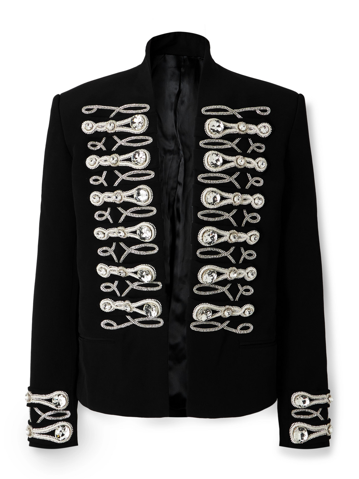 Spencer Slim-Fit Crystal-Embellished Crepe Blazer
