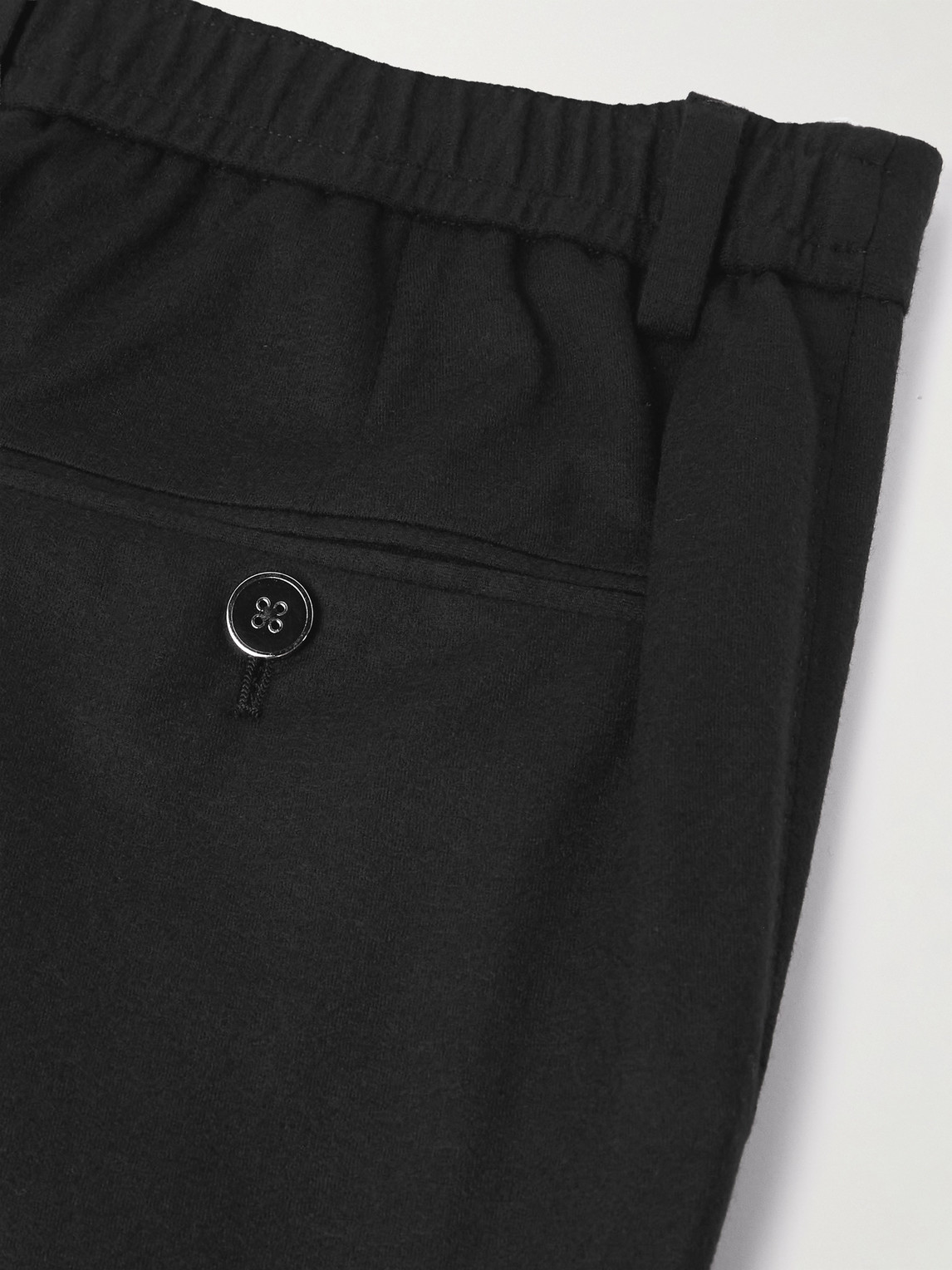 Dolce & Gabbana Slim-fit Cropped Wool Trousers In Black