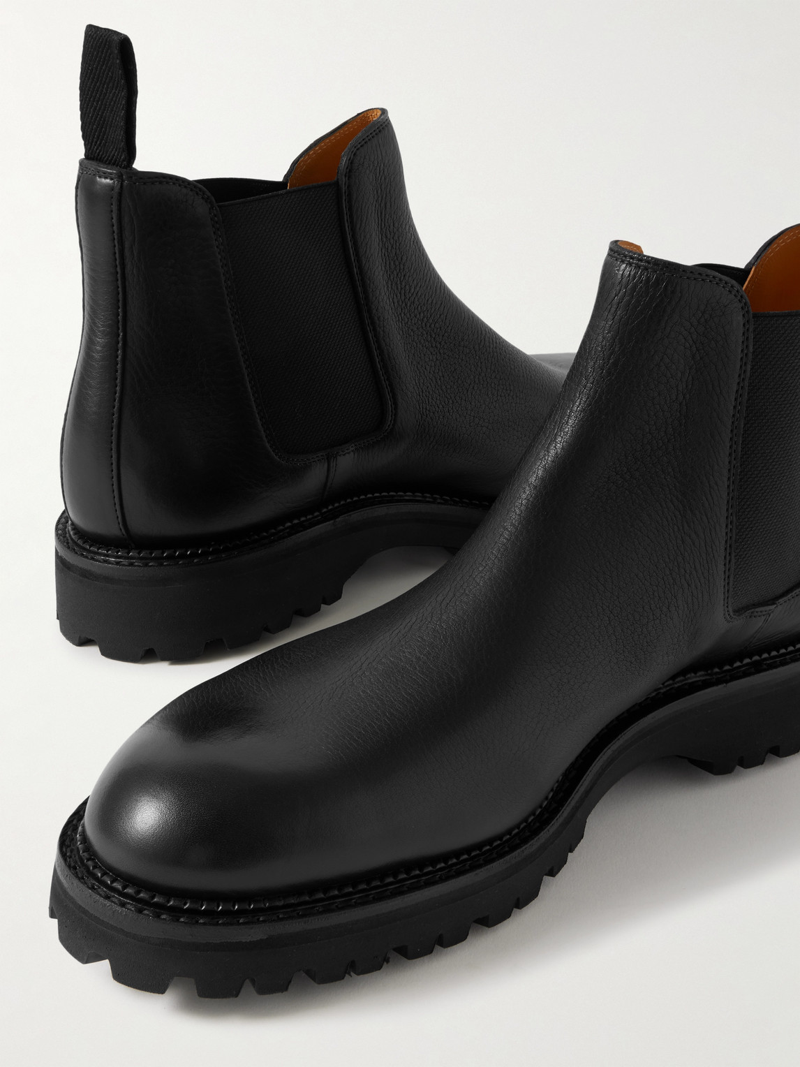 John Lobb Lawry New Standard Leather Chelsea Boots In Black