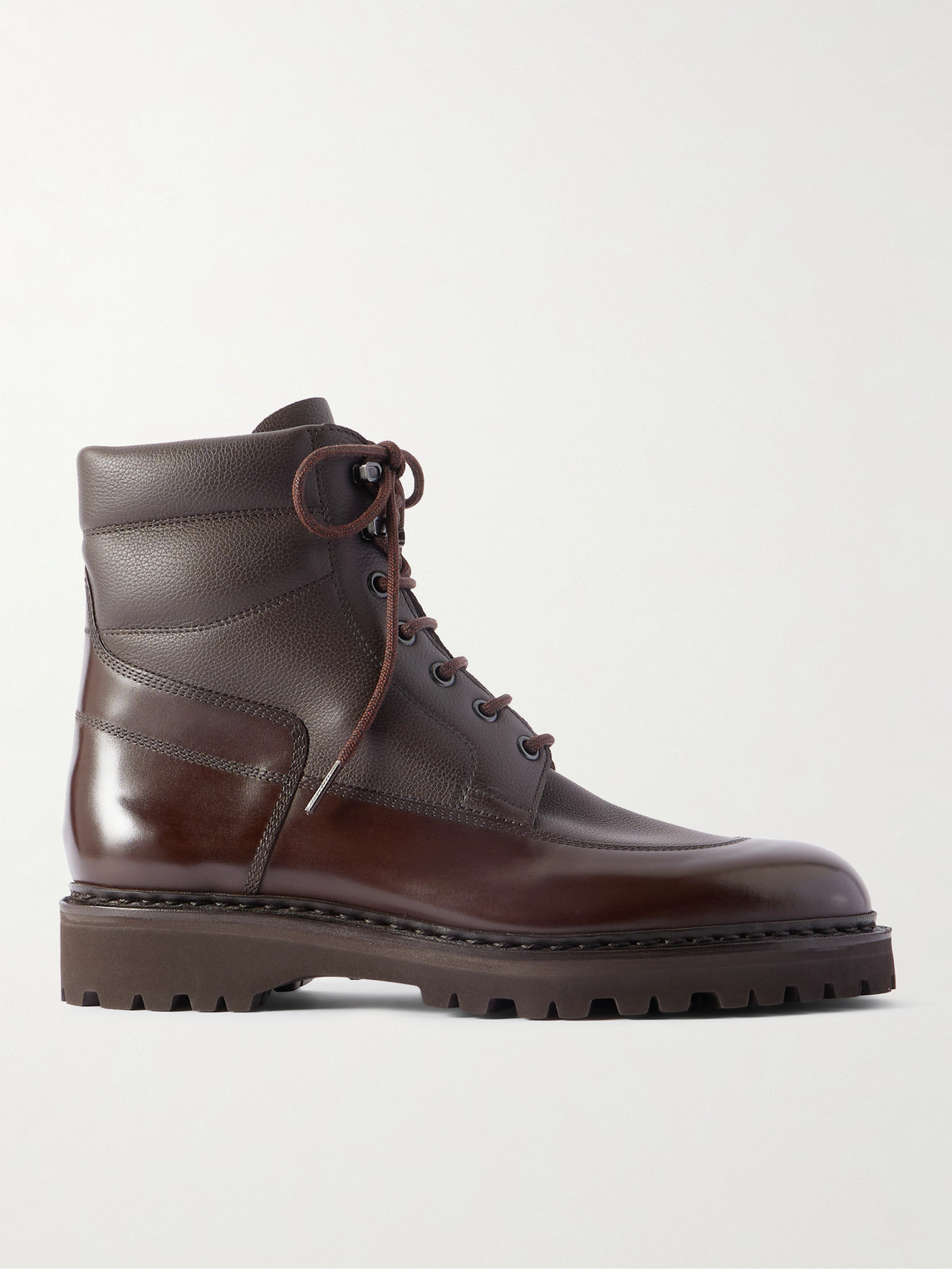 John Lobb – Peak Panelled Leather Boots