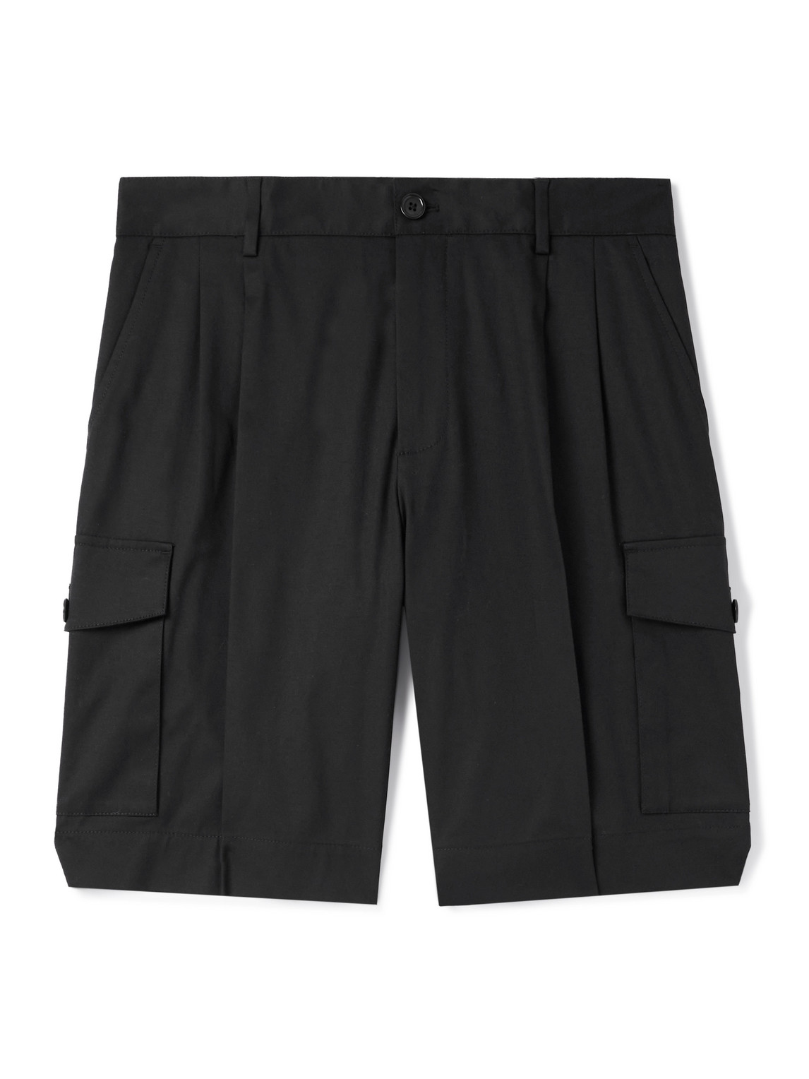 Dolce & Gabbana Straight-leg Stretch-cotton Gabardine Shorts