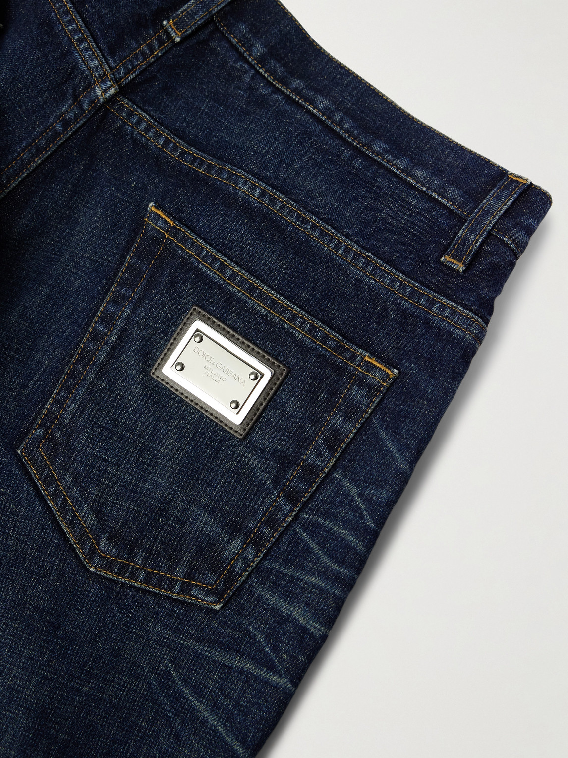 Dolce & Gabbana Straight-leg Jeans In Blue