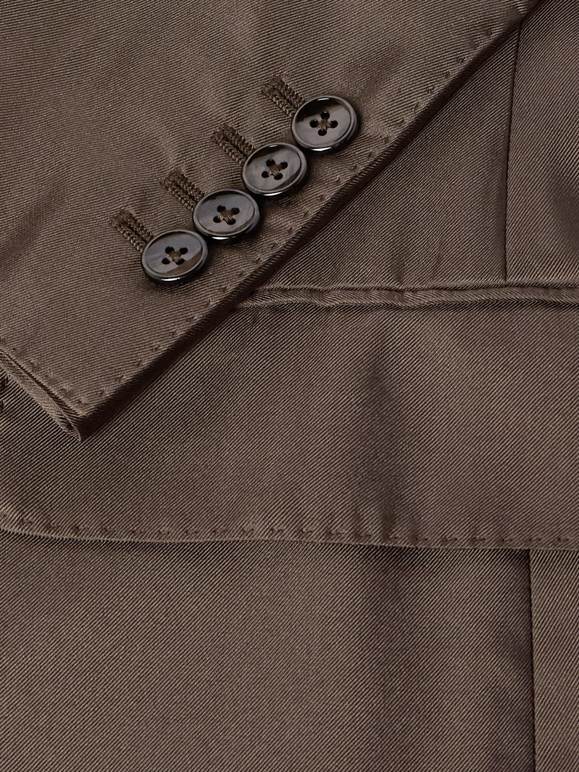 Dolce & Gabbana Double-breasted Silk-twill Suit Jacket In Brown
