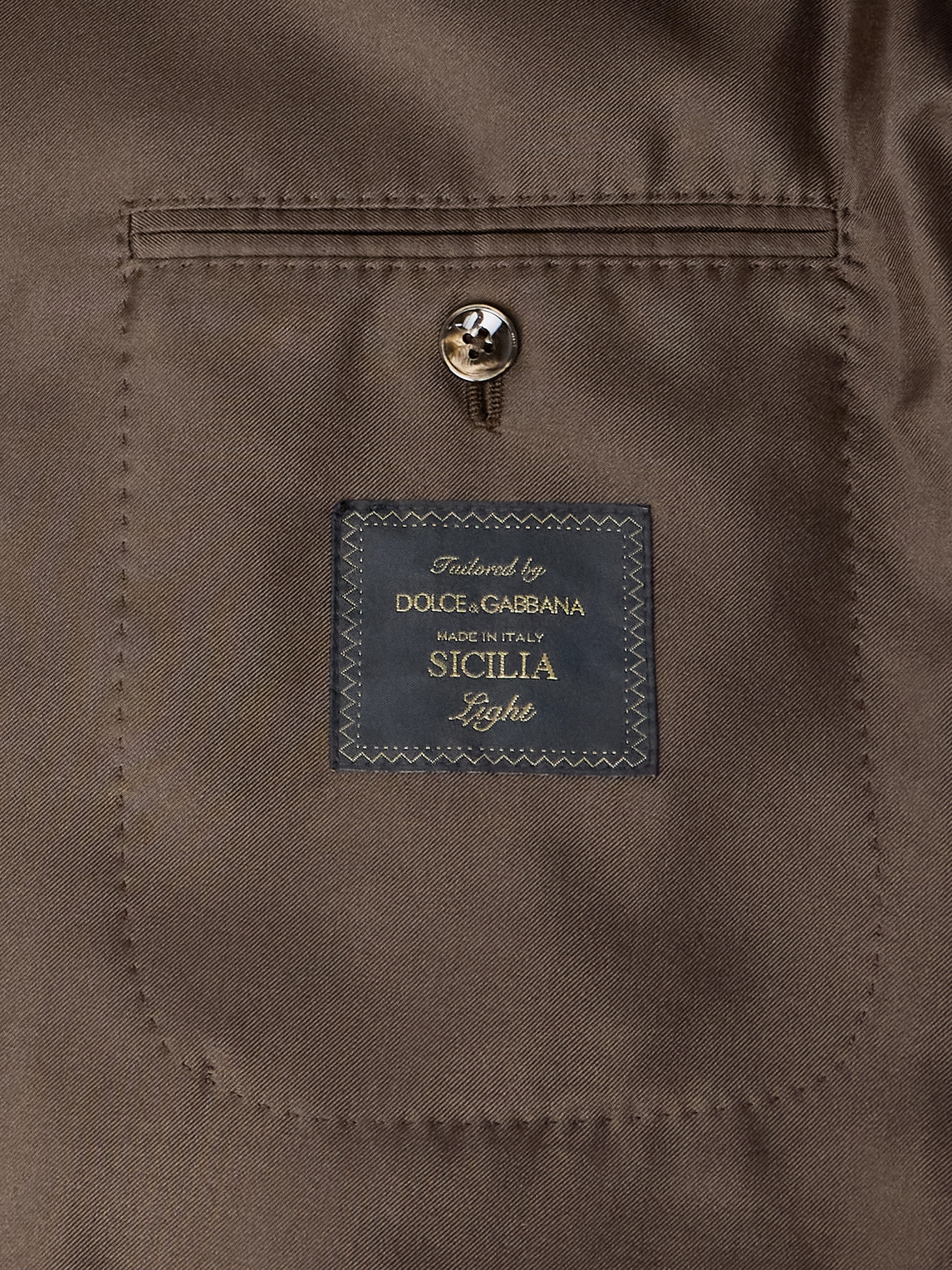 Dolce & Gabbana Double-breasted Silk-twill Suit Jacket In Brown