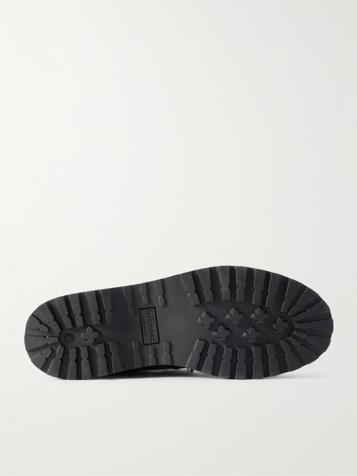Diemme Roccia Basso Sport Rubber And Suede-trimmed Tech-shell Hiking Boots In Black
