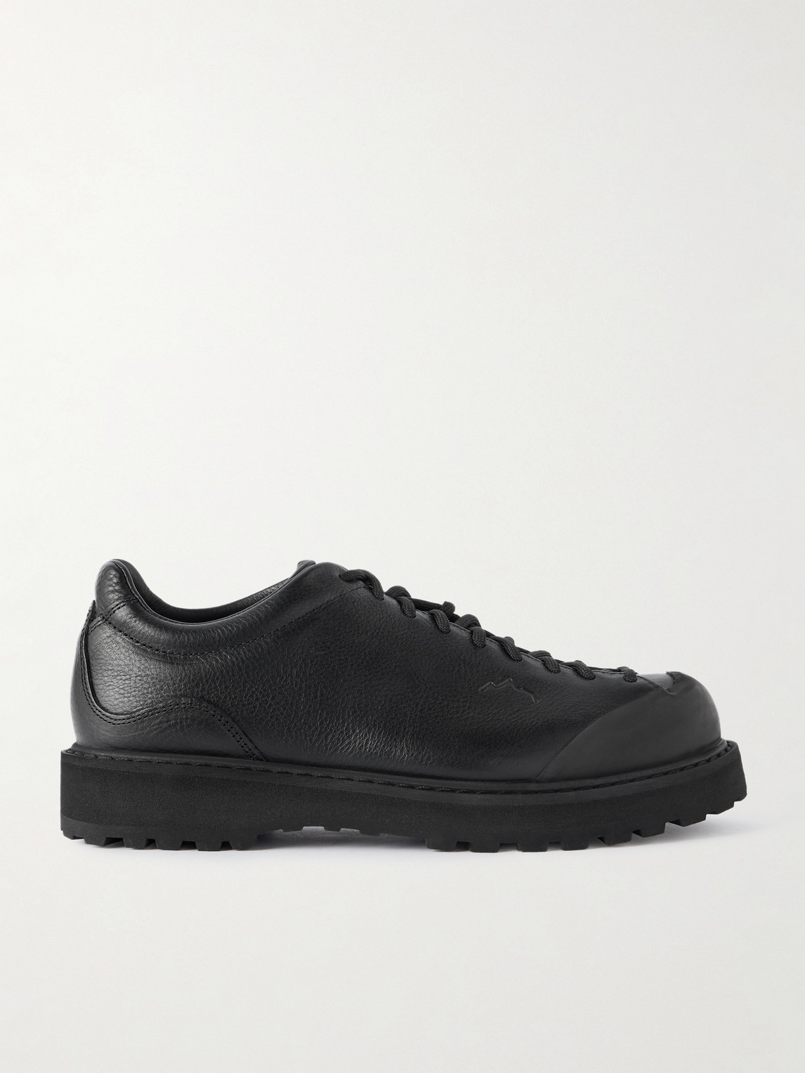 Ampezzo Low Rubber-Trimmed Full-Grain Leather Boots