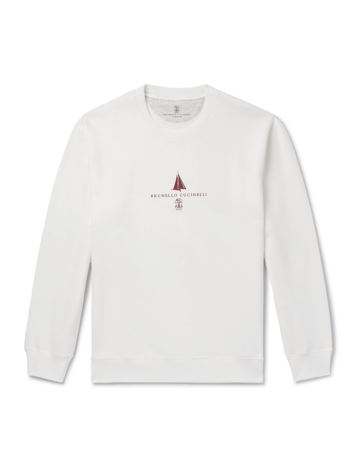Logo-Print Cotton-Blend Jersey Sweatshirt