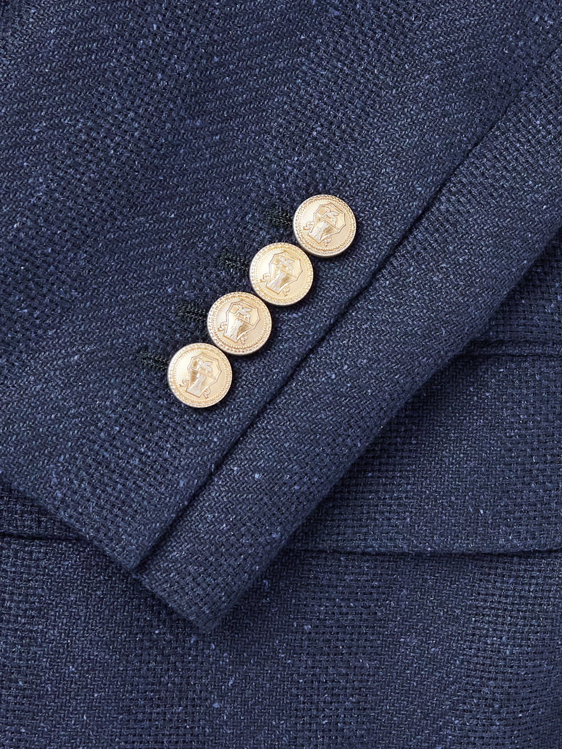  Brunello Cucinelli - Slim-fit Double-breasted Linen, Silk, Wool And Cotton-blend Suit Jacket - Men - Blue - It 52 