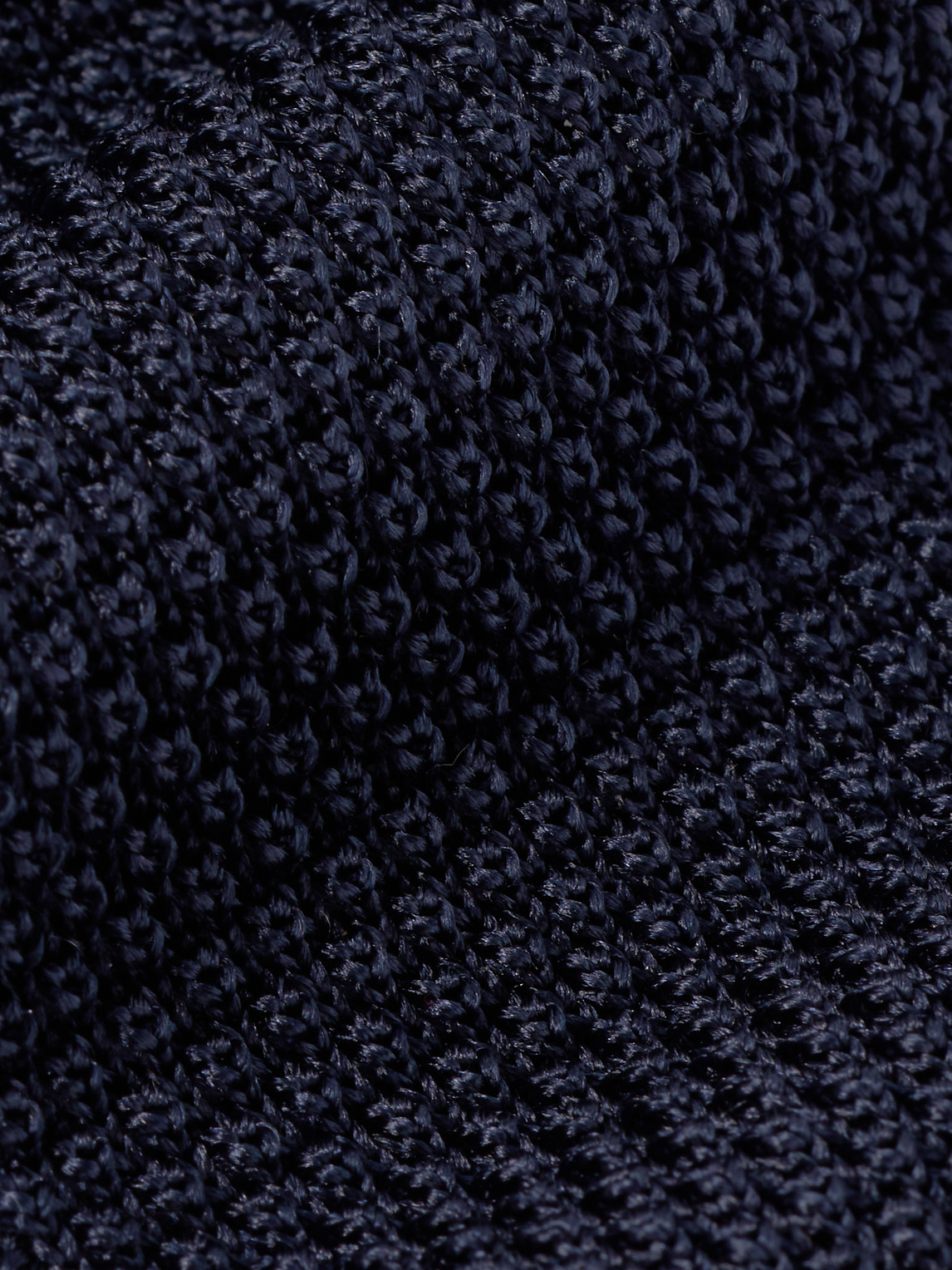 Brunello Cucinelli 6cm Knitted Silk Tie In Blue