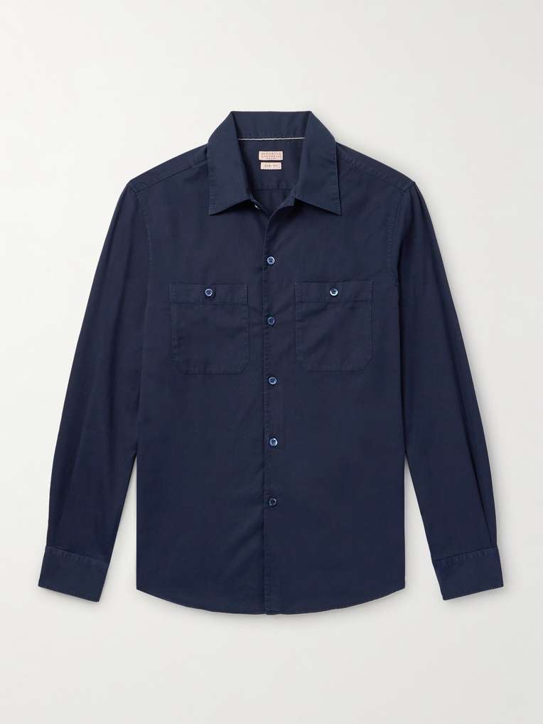 Brunello Cucinelli — Cotton-Twill Shirt