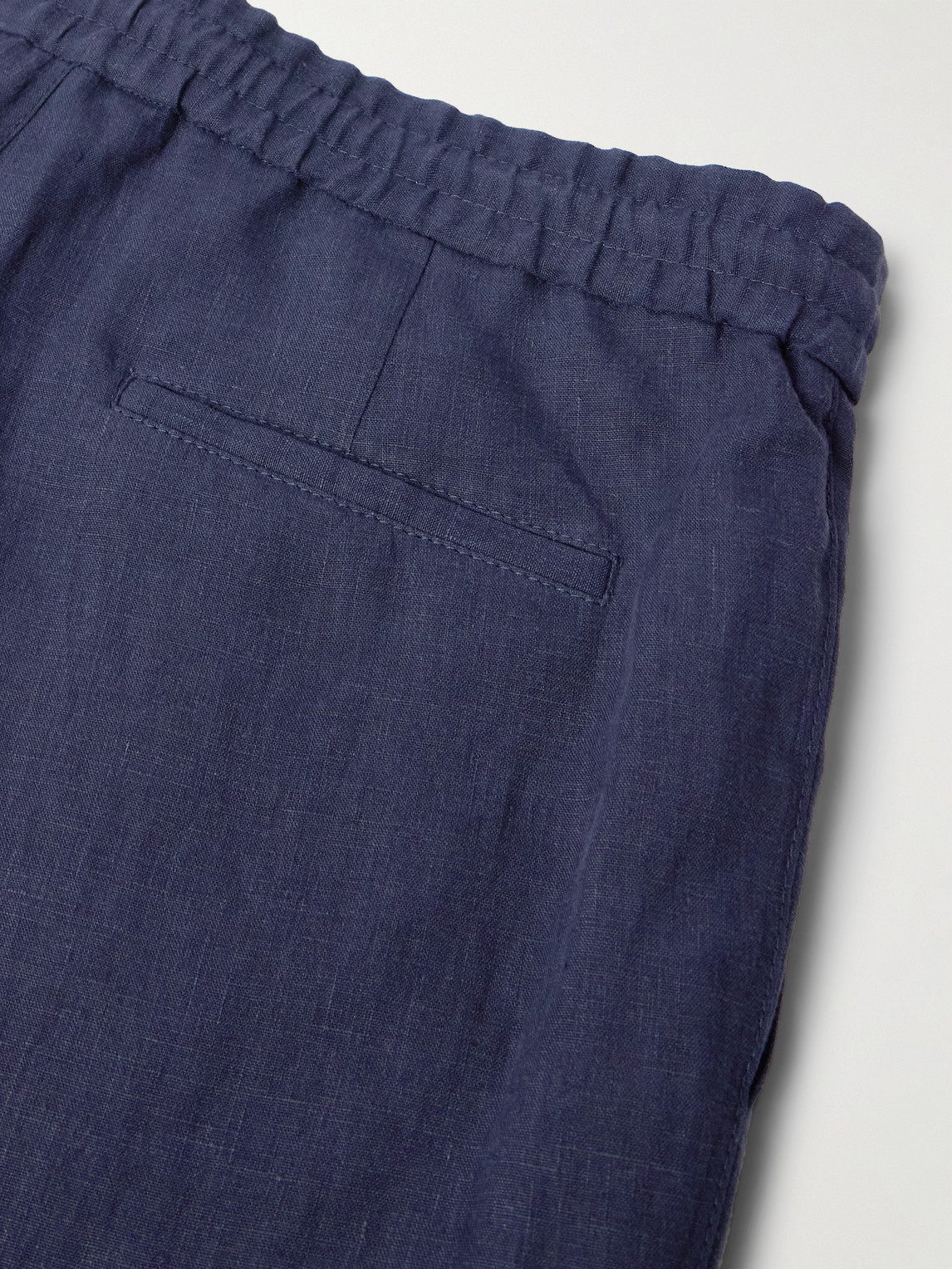 Brunello Cucinelli Straight-leg Virgin Wool-blend Trousers In Blue