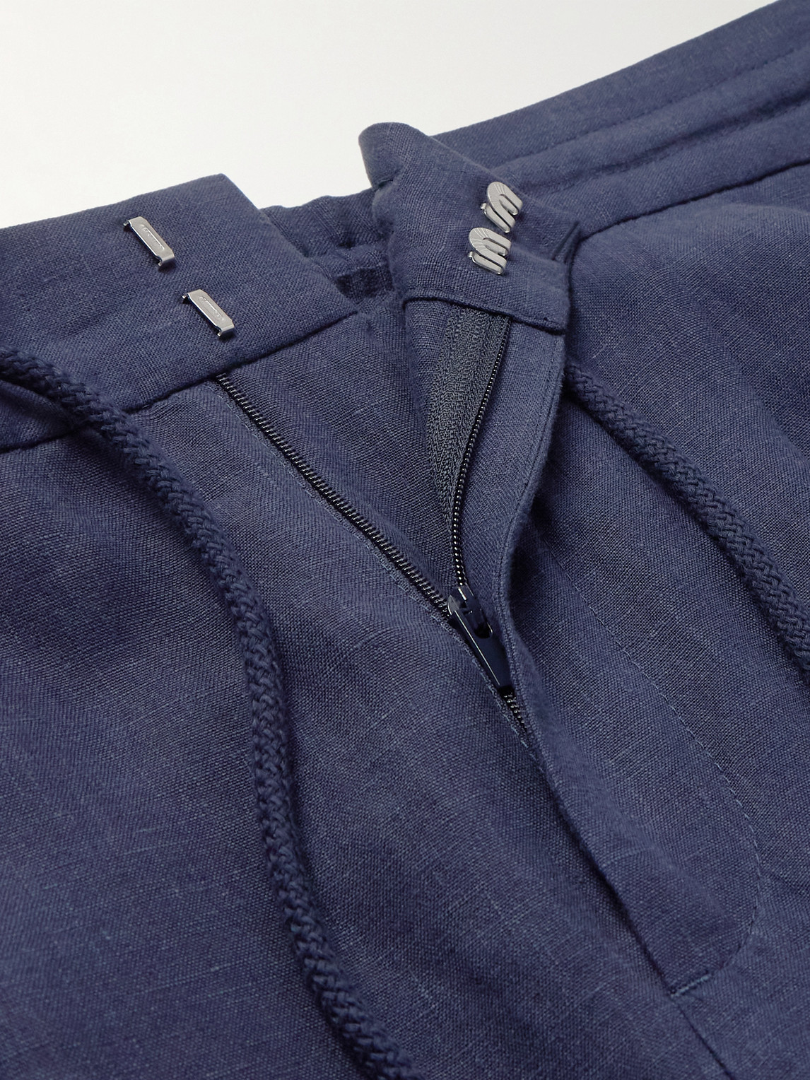 Brunello Cucinelli Straight-leg Virgin Wool-blend Trousers In Blue