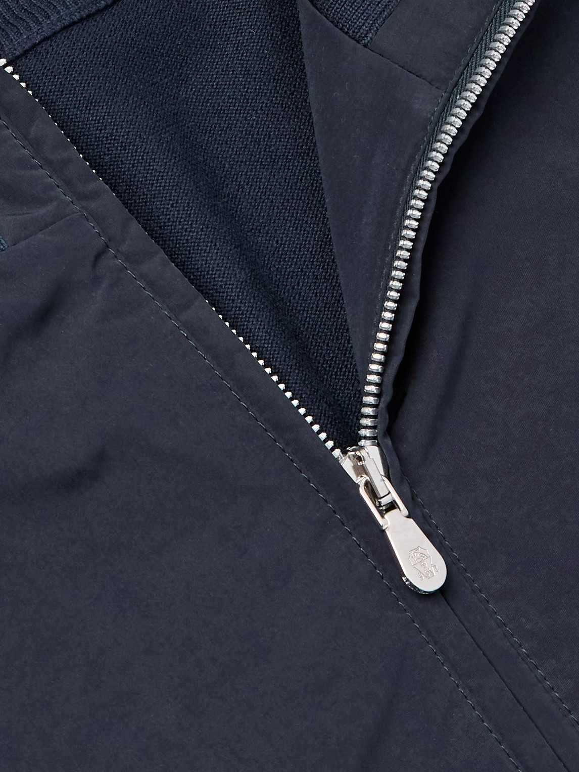 Brunello Cucinelli Shell Gilet In Blue