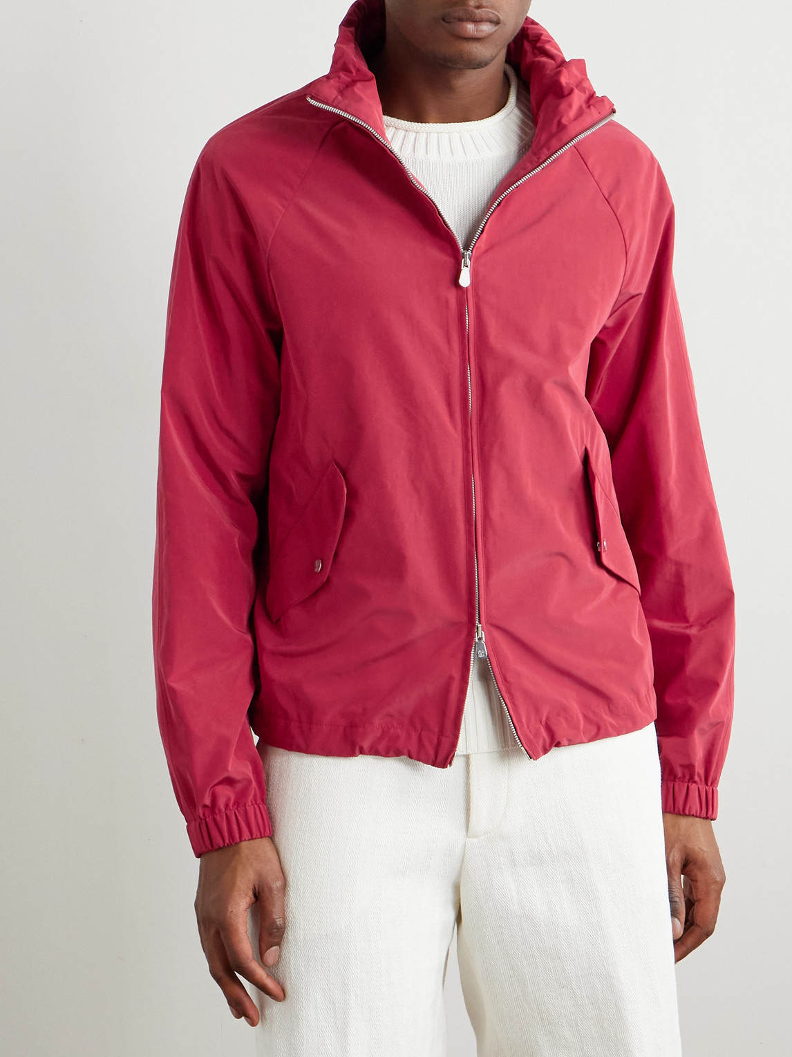 Brunello Cucinelli Shell Jacket In Red