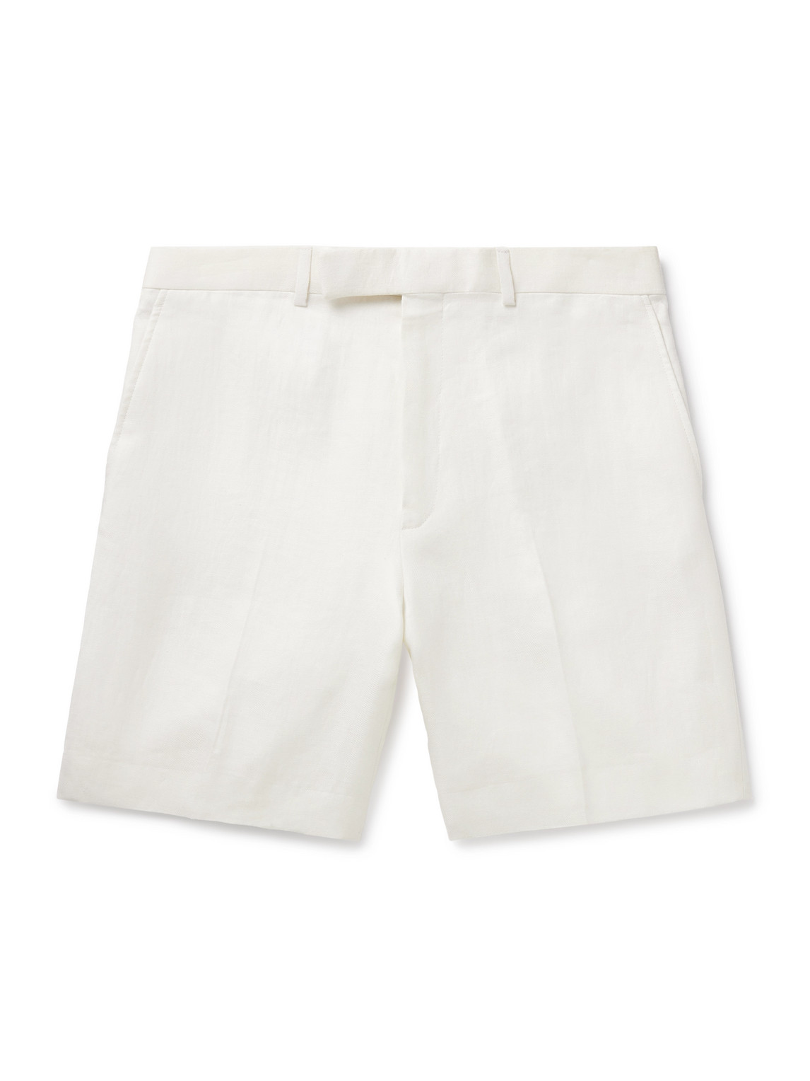 Kingsman Straight-leg Linen-twill Shorts