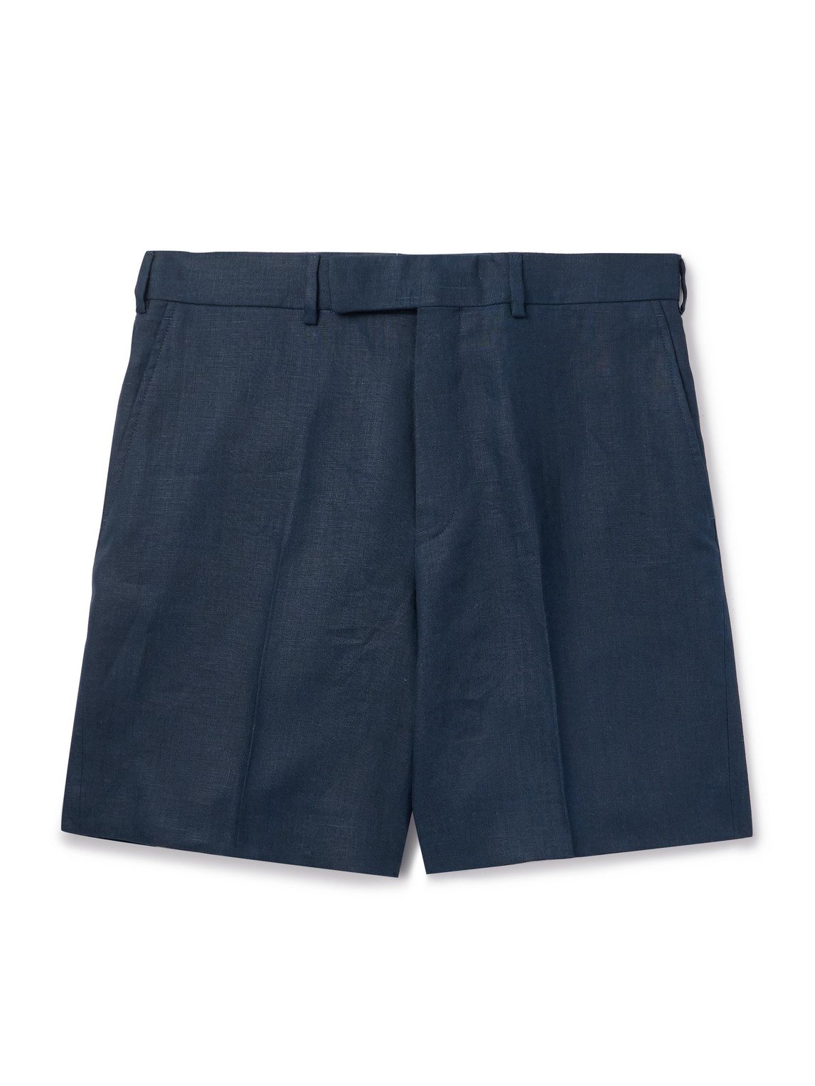 Kingsman Slim-fit Straight-leg Linen Shorts