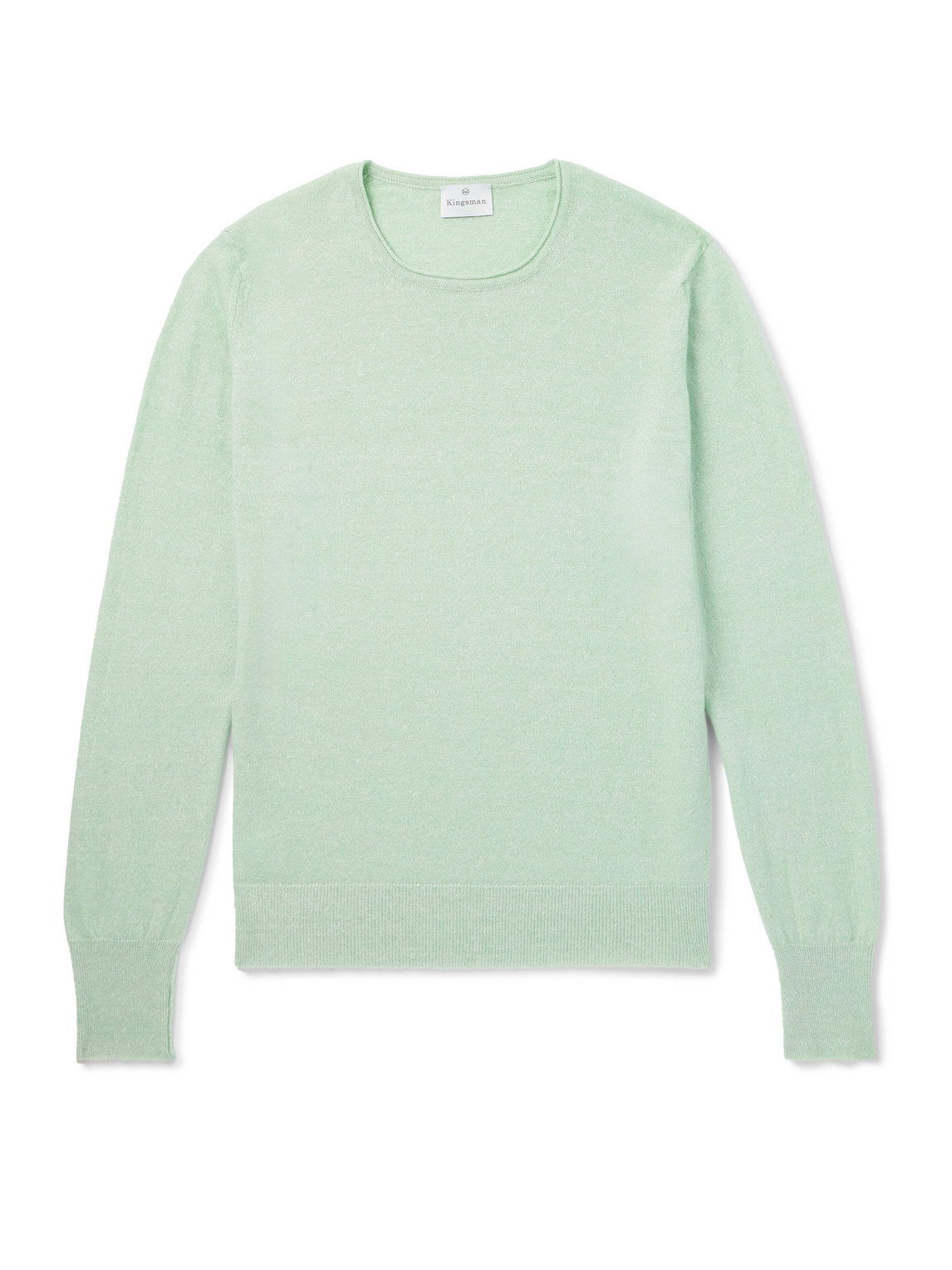 Kingsman Slim-fit Cashmere And Linen-blend Jumper