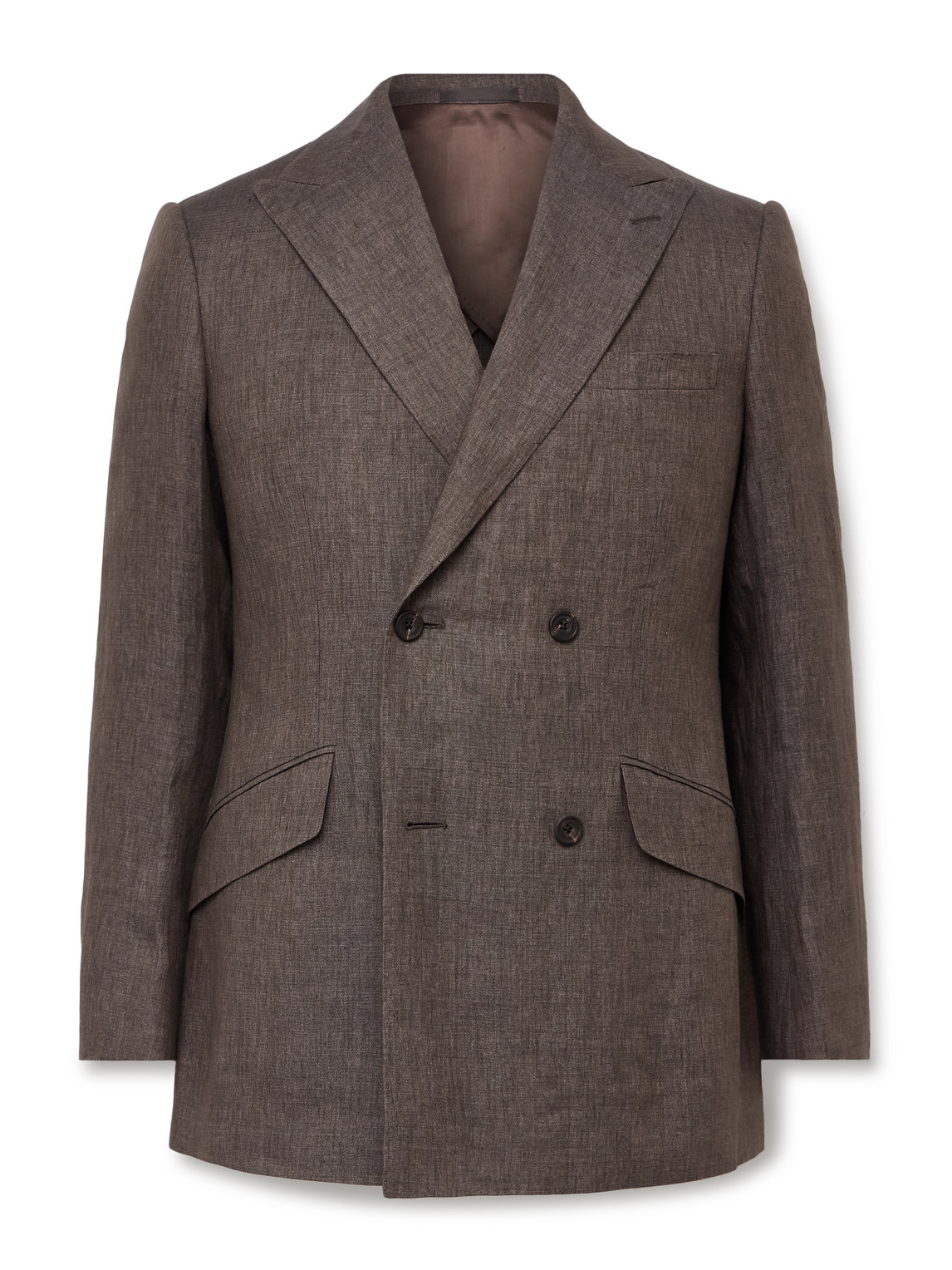 Kingsman Double-breasted Linen Suit Jacket