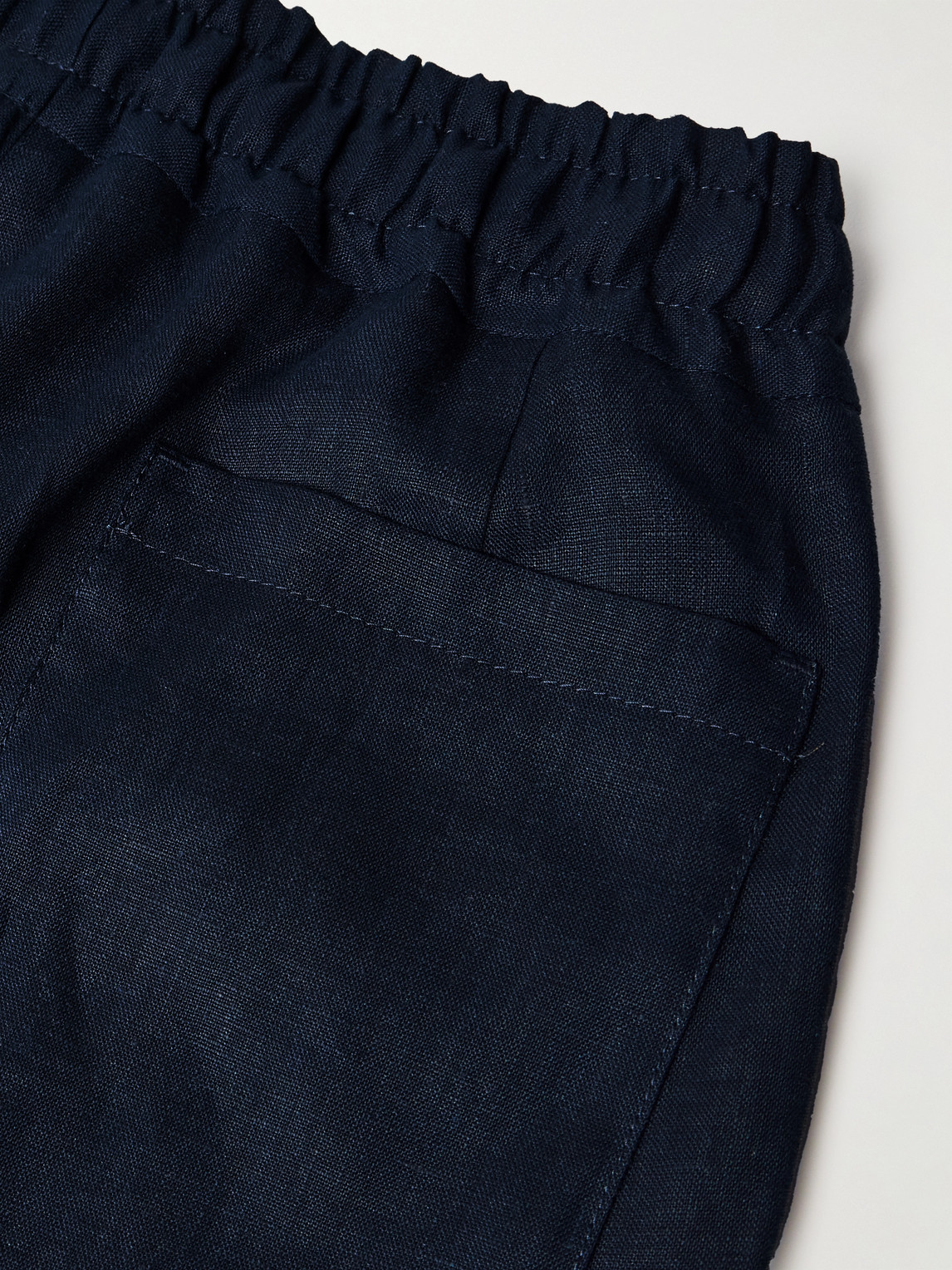 Kingsman Straight-leg Linen Drawstring Trousers
