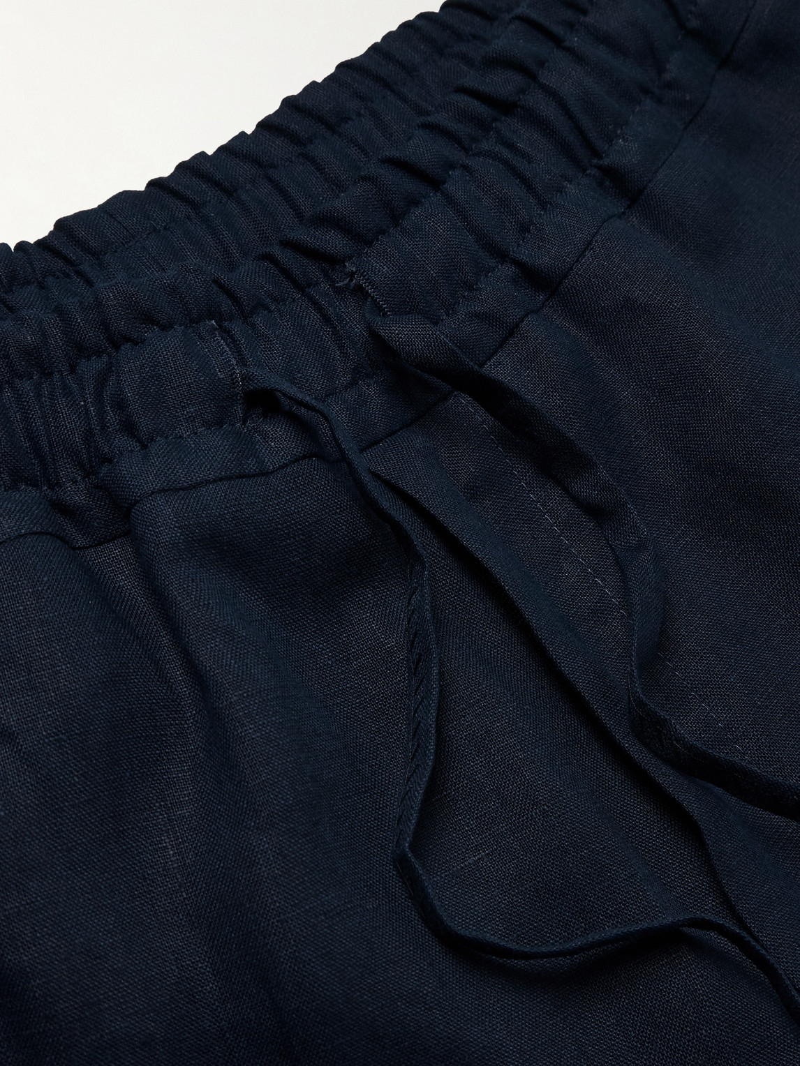 Kingsman Straight-leg Linen Drawstring Trousers
