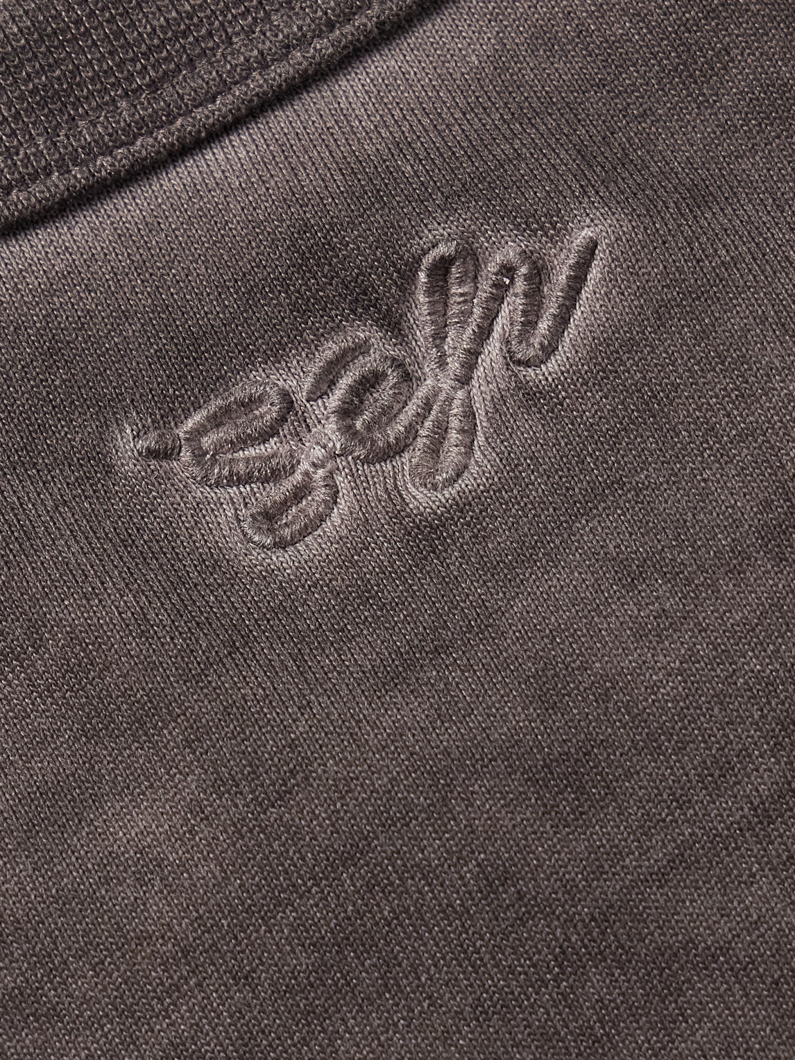 Séfr Mauro Organic Cotton-jersey T-shirt In Brown