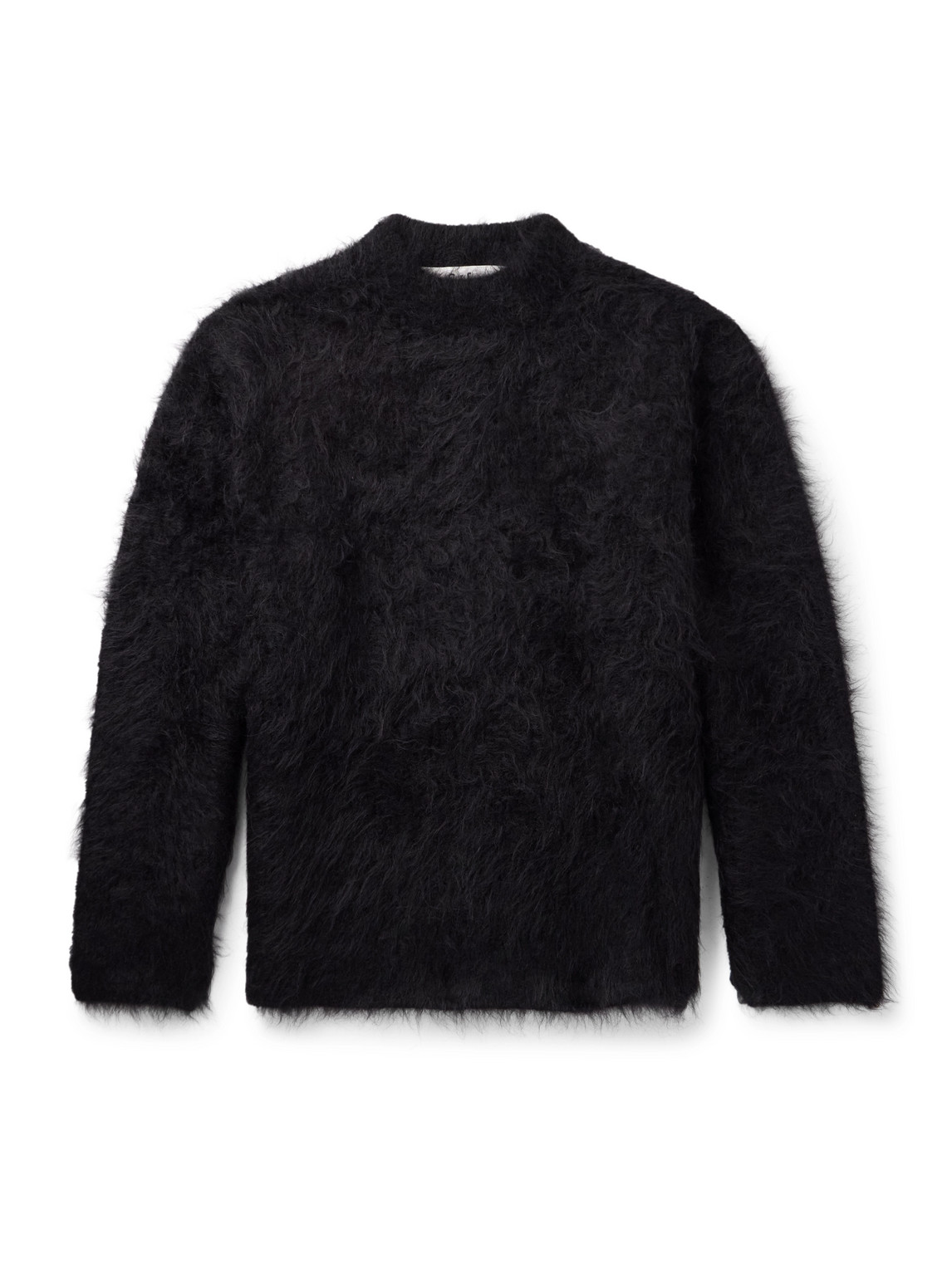 Séfr Haru Alpaca-blend Mock-neck Sweater In Black