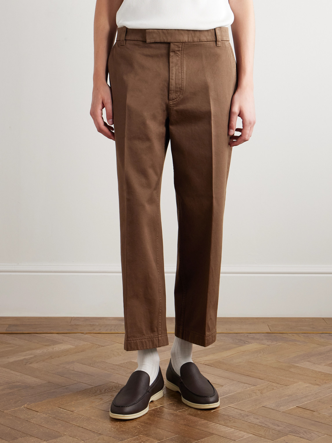 Thom Browne Utility Tapered Garment-dyed Cotton-twill Trousers