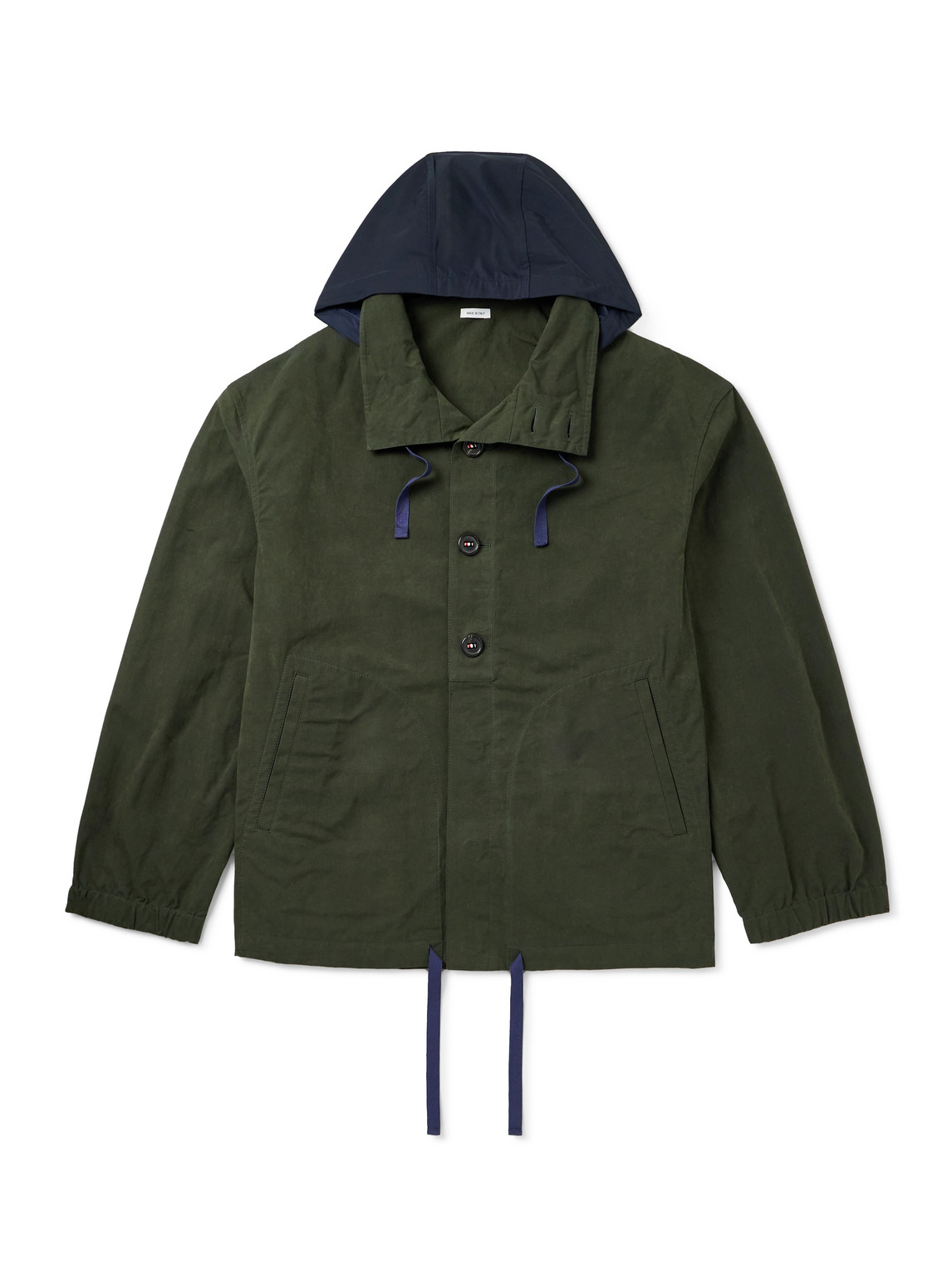 Thom Browne Shell-trimmed Waxed-canvas And Shell Hooded Parka In Green