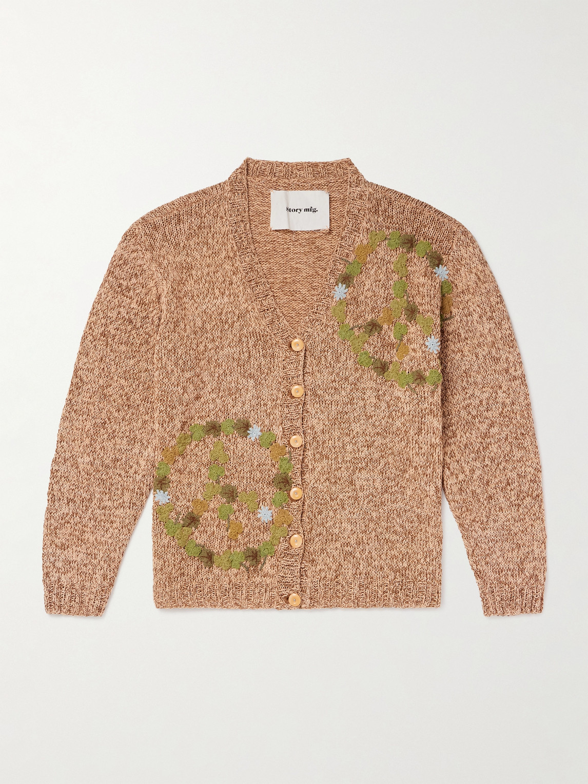 Story Mfg. Twinsun Appliquéd Organic Cotton Cardigan - Men