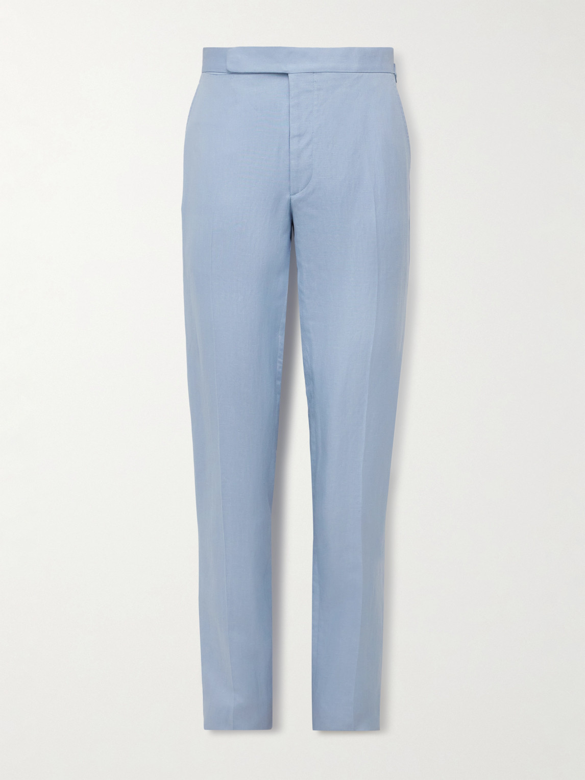 Ralph Lauren Purple Label Gregory Straight-Leg Silk and Linen-Blend Suit Trousers - Men