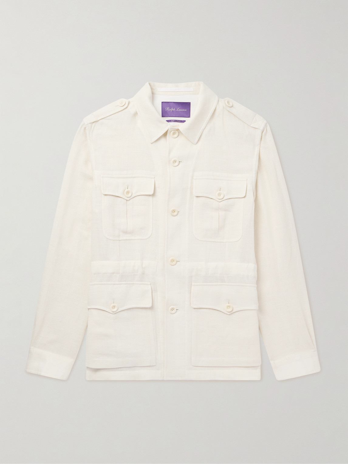 Ralph Lauren Purple Label Linen, Cotton and Silk-Blend Overshirt - Men