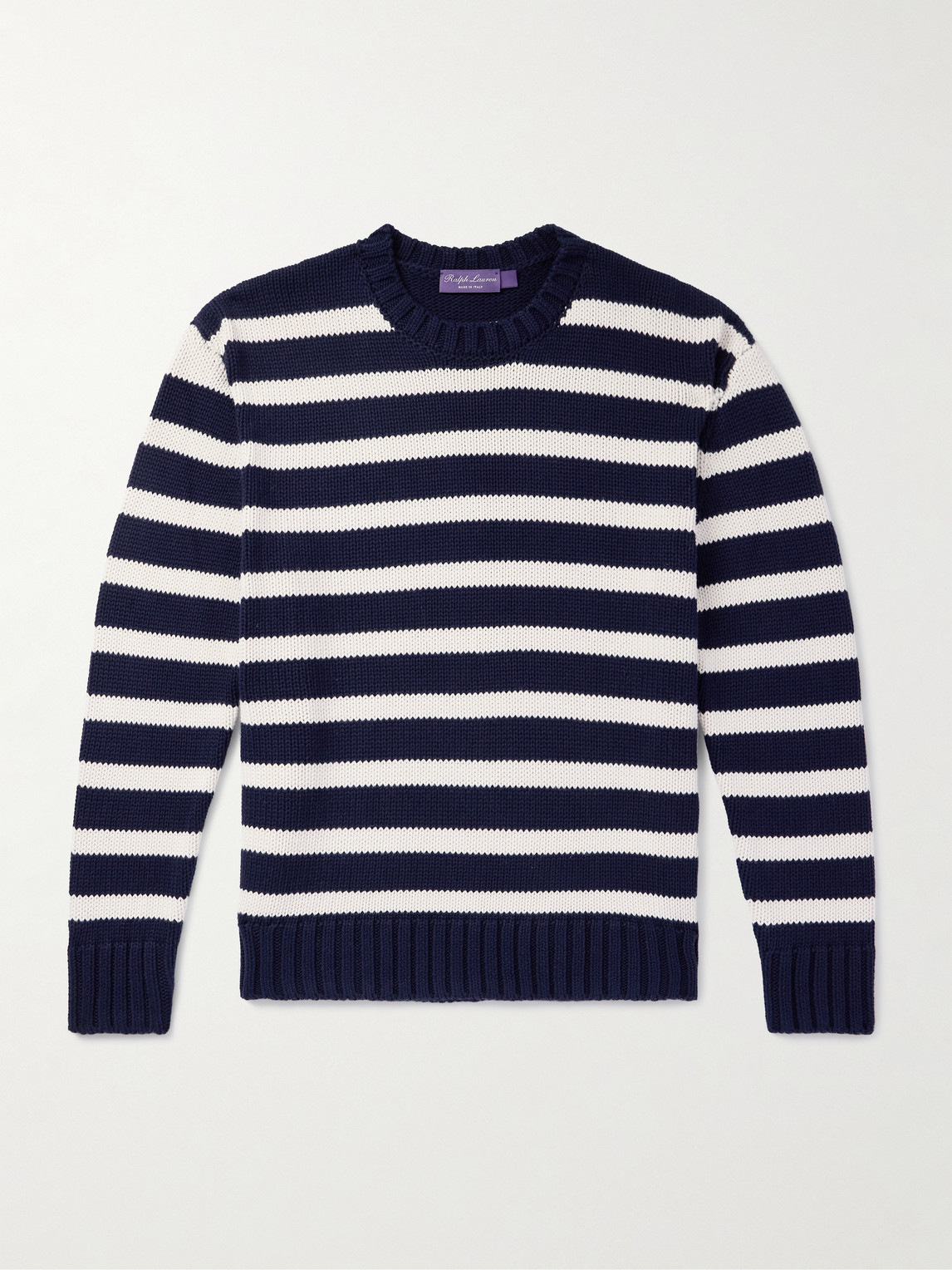 Ralph Lauren Purple Label triped Cotton weater - Men