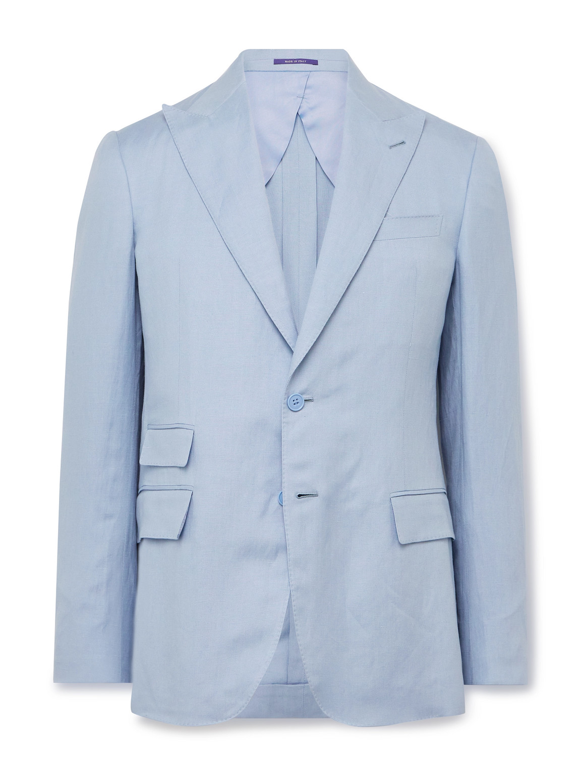 Slim-Fit Silk and Linen-Blend Suit Jacket