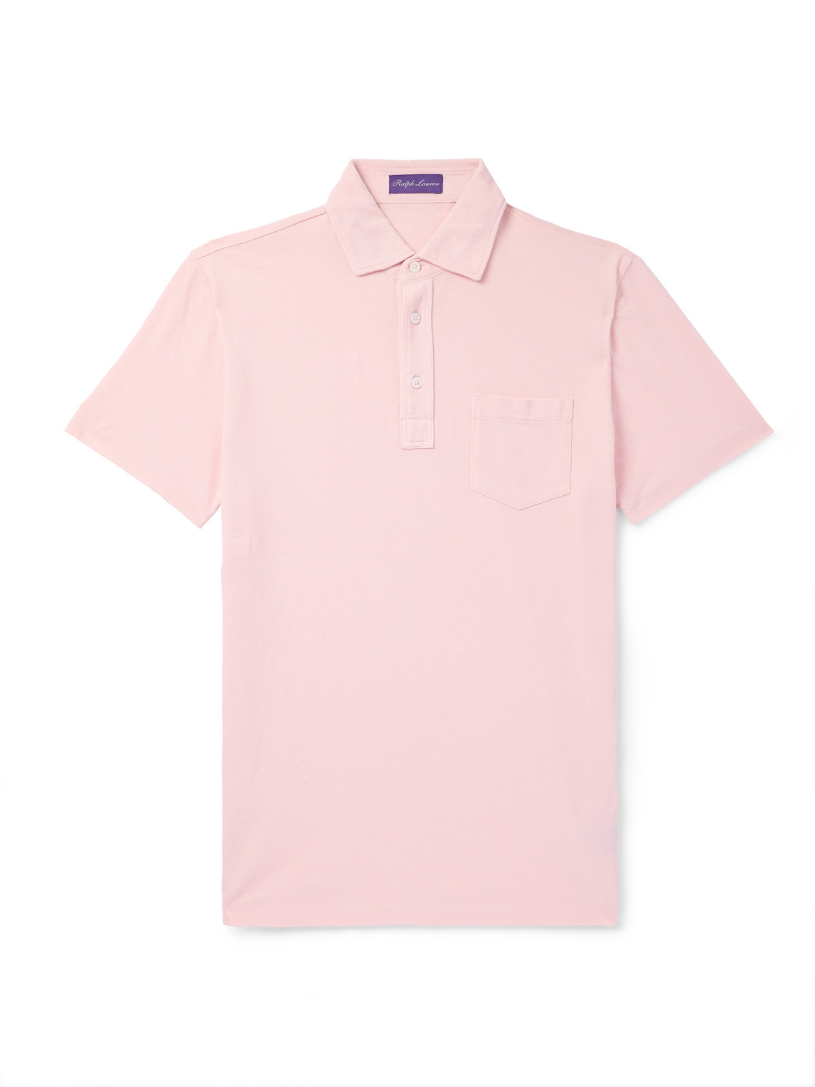 Ralph Lauren Slim-fit Logo-embroidered Cotton-piqué Polo Shirt In Pink
