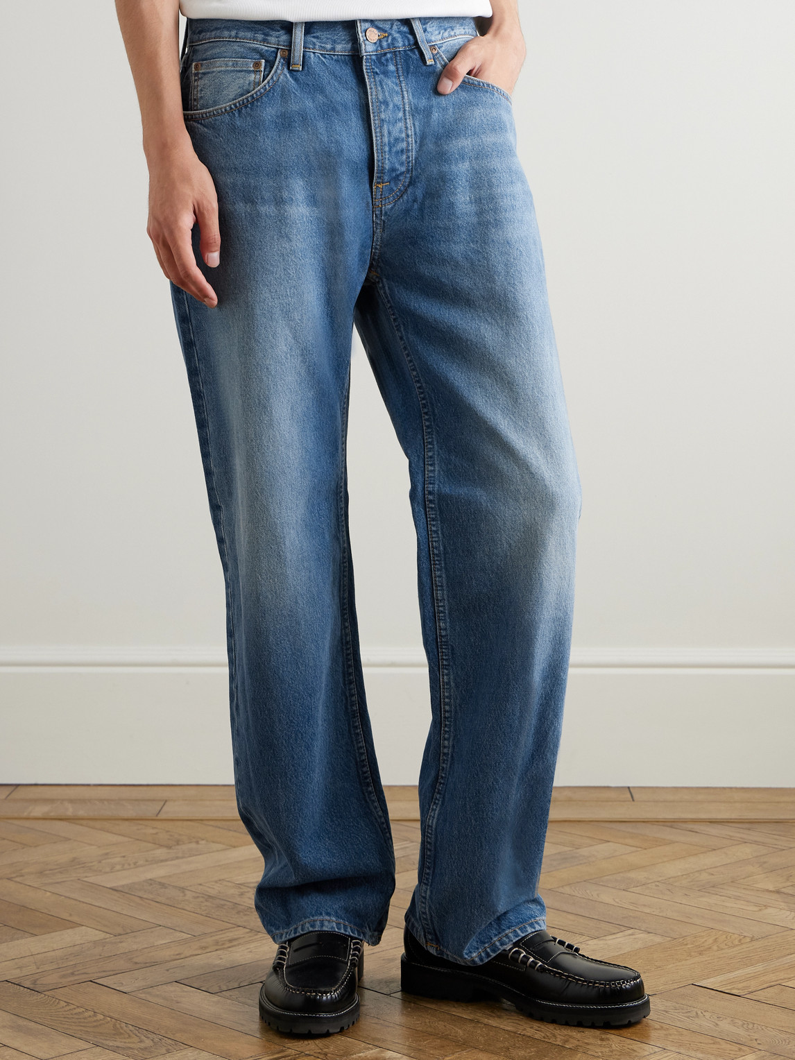 Nudie Jeans Tuff Tony Straight-leg Jeans In Blue