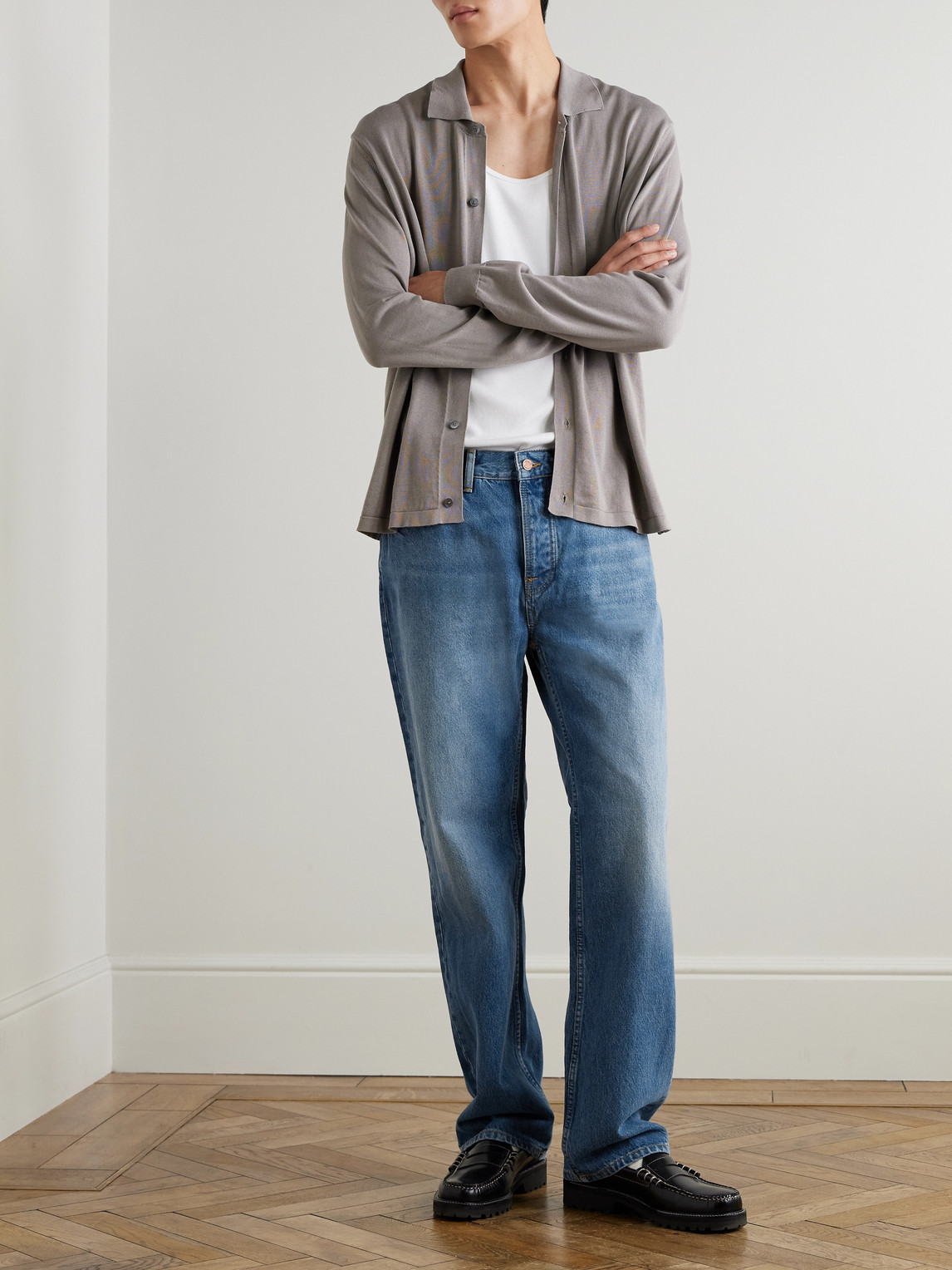 Nudie Jeans Tuff Tony Straight-leg Jeans In Blue