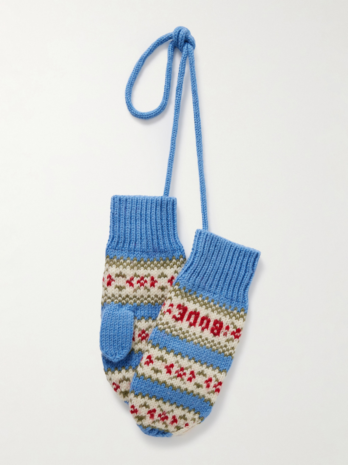 BODE Wedgewood Fair Isle Wool ittens