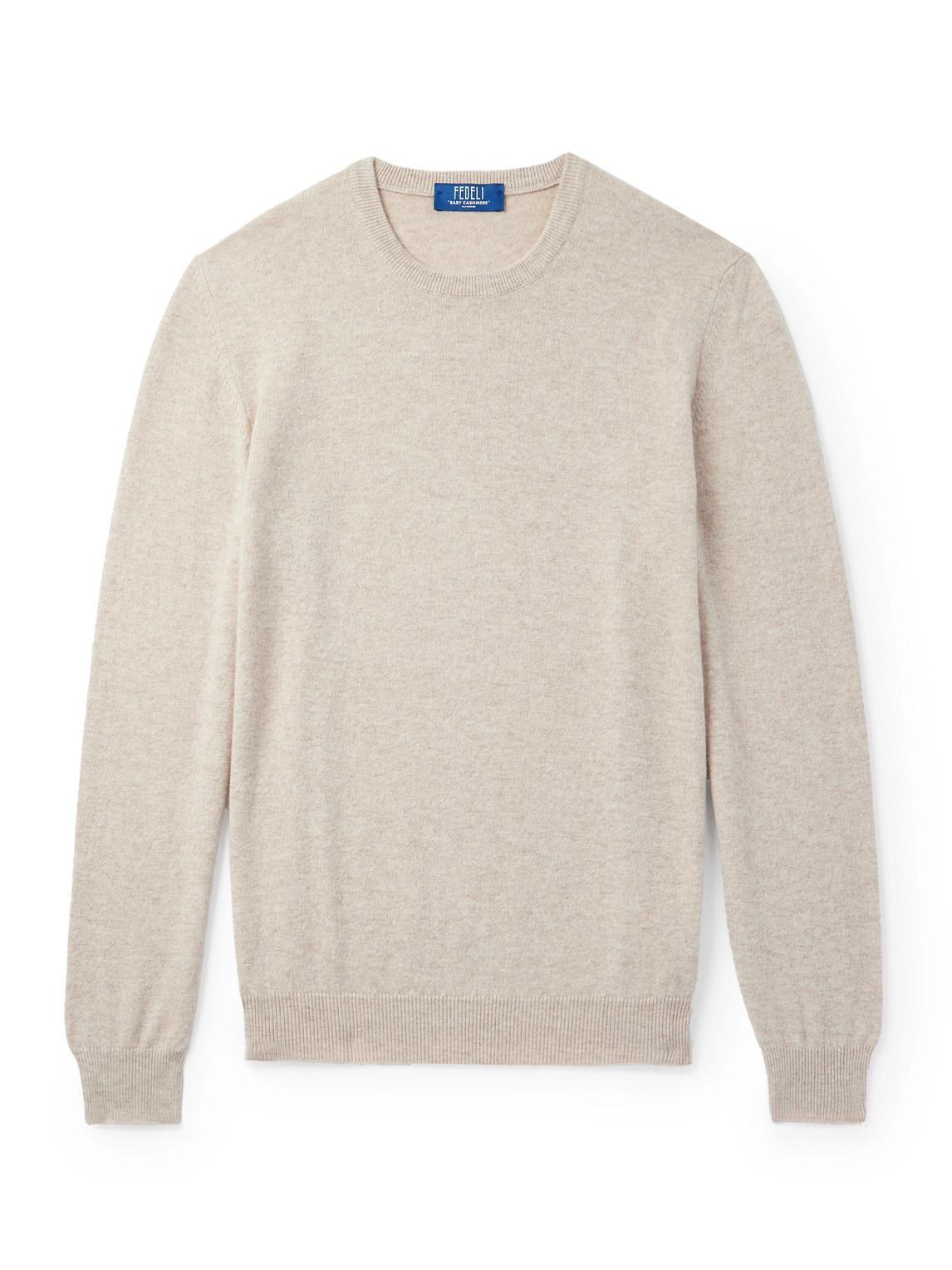 Fedeli Argentina Baby Cashmere Sweater In Neutral